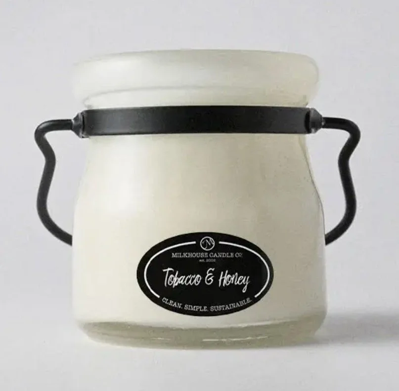 Milkhouse Candle Co. Tobacco & Honey Cream Jar Candle 5oz