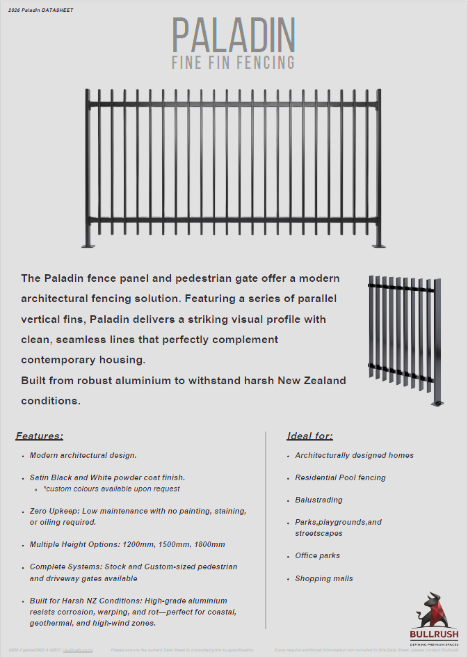 Paladin Fence Bullrush