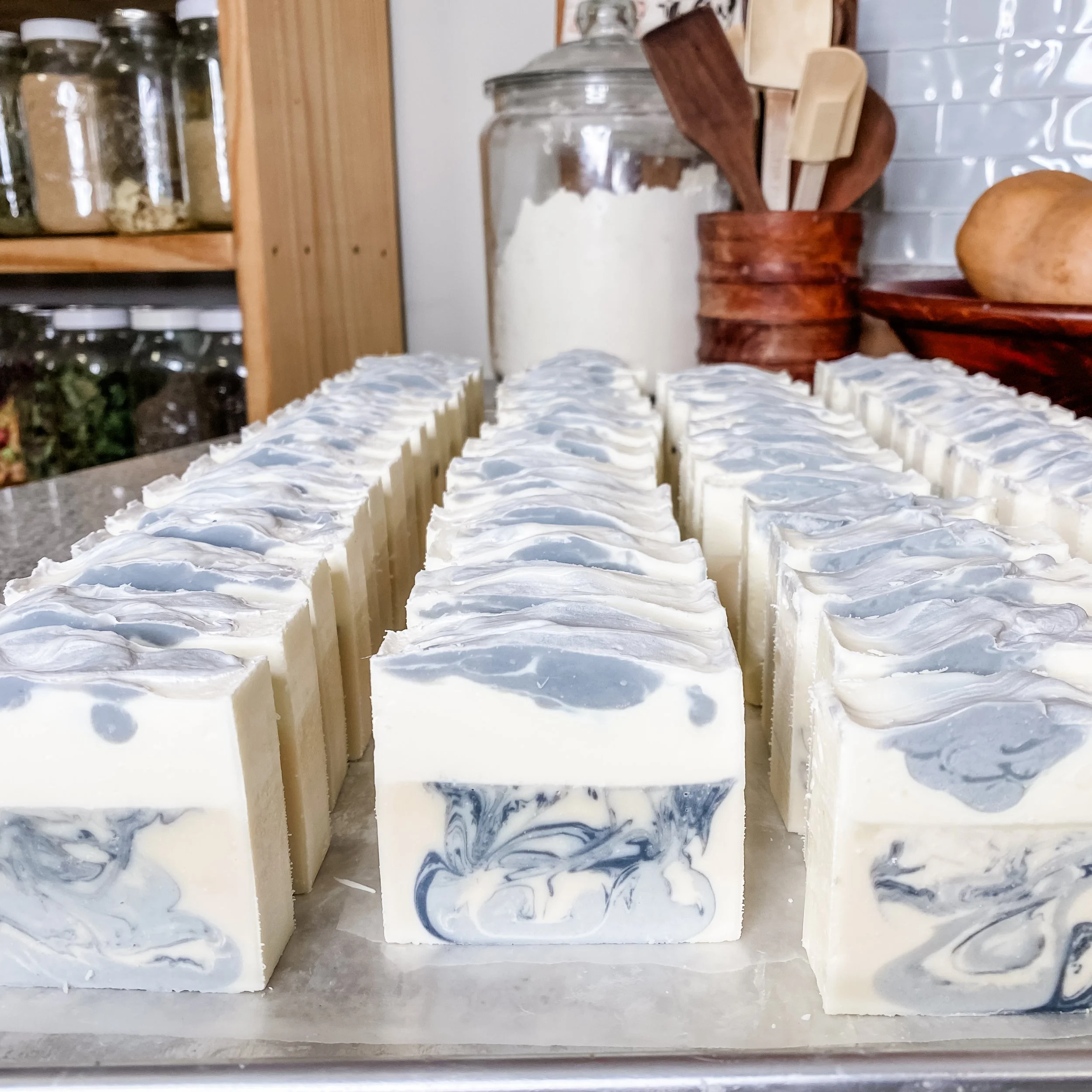 Lemon Lavender Lard Soap Bar, 3.5oz (SHIPS April 1st, 2026!)