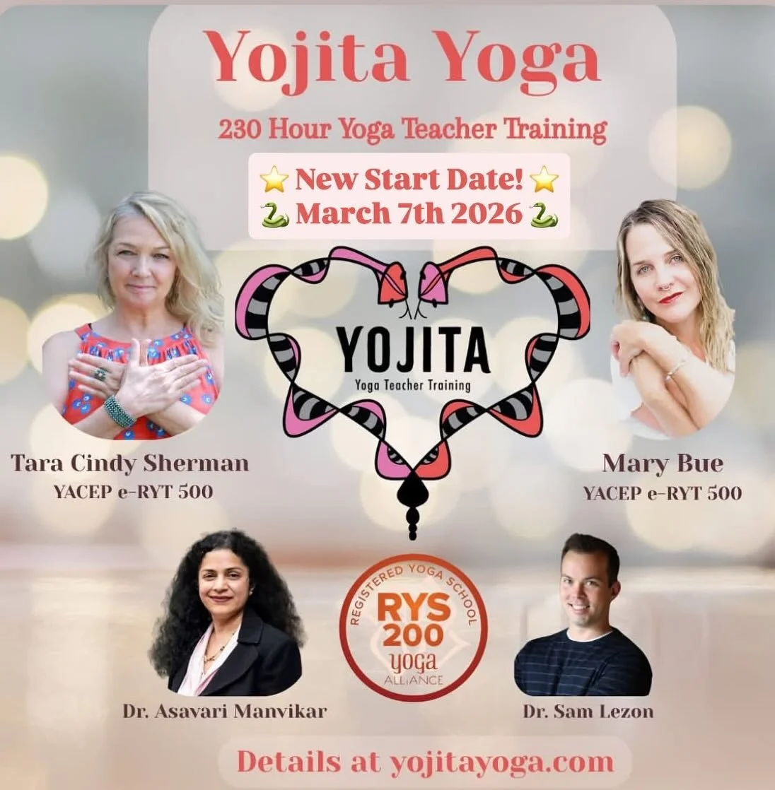 Hey look ~ We moved our Yoga Teacher Training start date to the springtime!  We&rsquo;re so proud of this training and look forward to our second training with the beautiful humans joining us.  Check out our website to learn more.. 🩷🐍🧡 

y o j i t