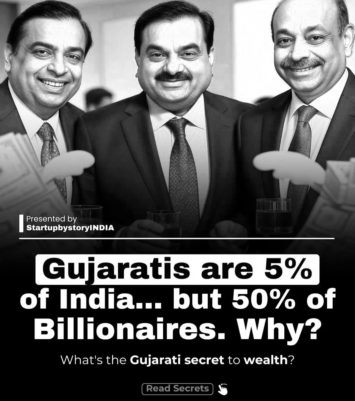 Gujjus! The business people of the world! 
@startupstory.og 

#india #indianews #gujju #guju #gujurocks #gujurat #gujrat #gujratis #gujratnews #gujjuchu #gujjuquotes #gujjumemes #gujjuthings #ambanifamily #indian