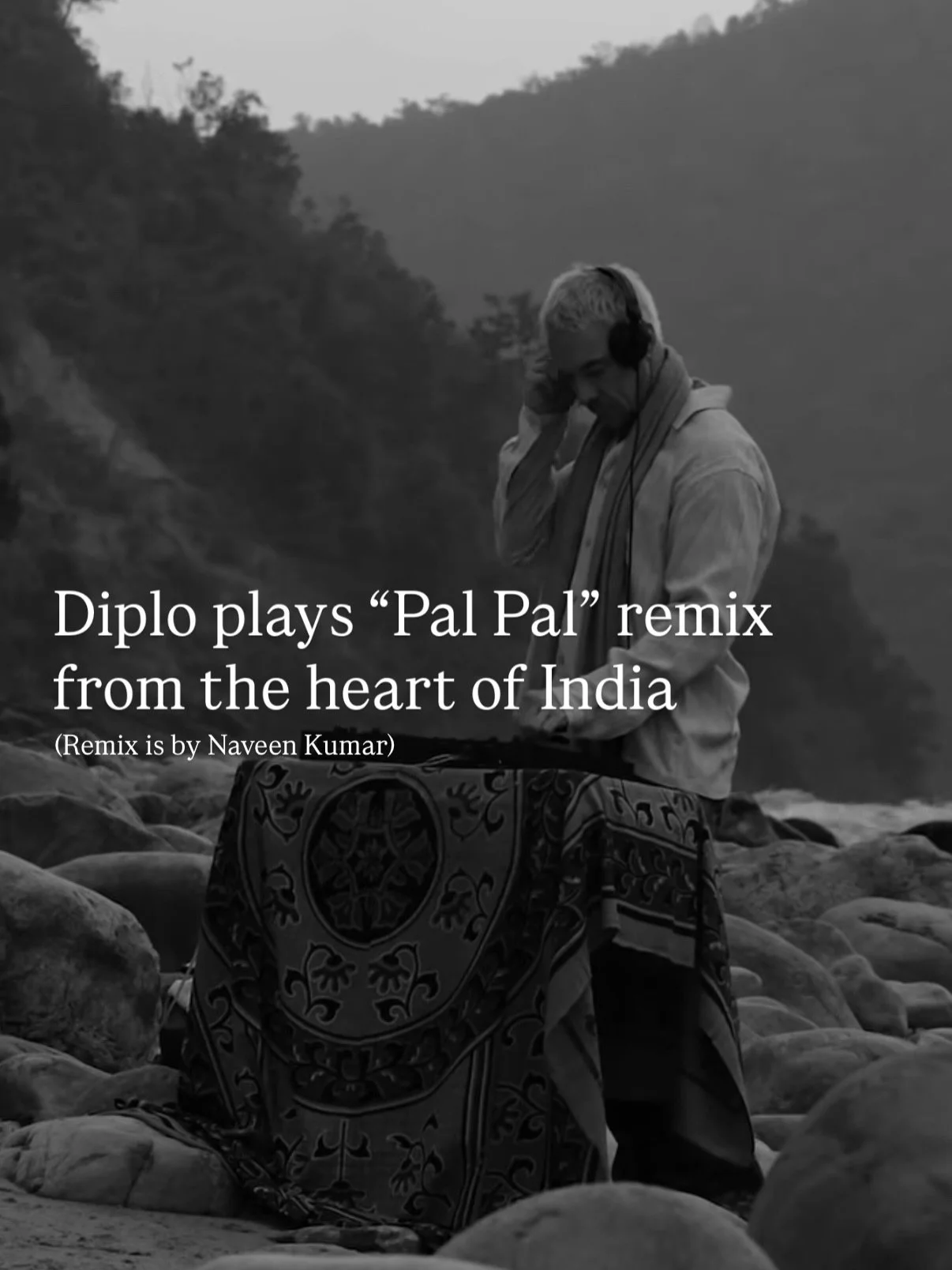 @diplo dropped a special set from the sacred Ganges River in Rishikesh, India 🇮🇳

Song featured was &ldquo;Pal Pal&rdquo; by afusic @talwiinder remix by @naveenkumar 

Other songs featured: 
01. Silash &amp; Doppe - Sahara
02. Radiohead - Everythin