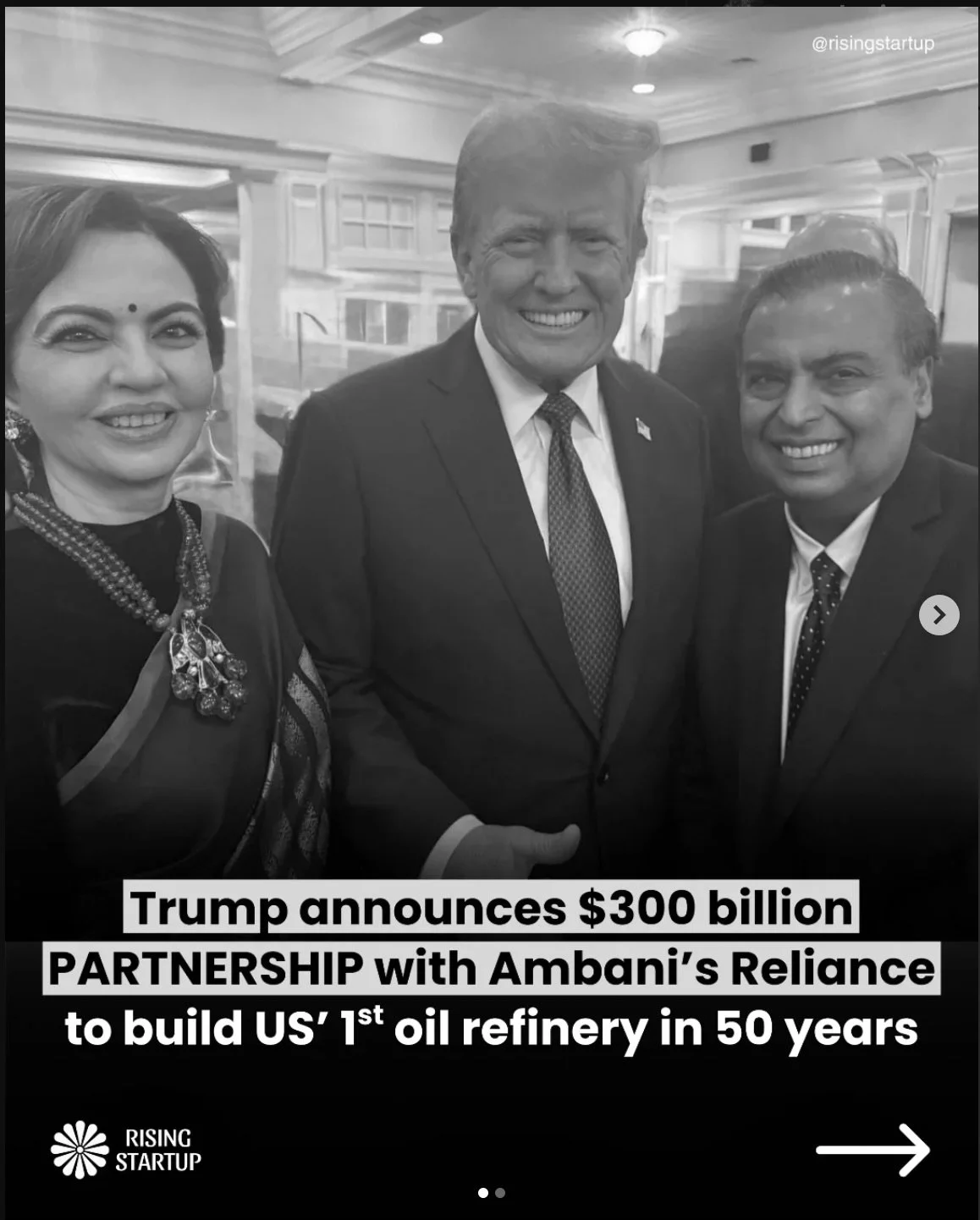 Curious to know where India lies in this ongoing war? 

President Donald Trump announced a new oil refinery at the Port of Brownsville, Texas, the first major U.S. refinery in roughly 50 years. The project is being developed by America First Refining