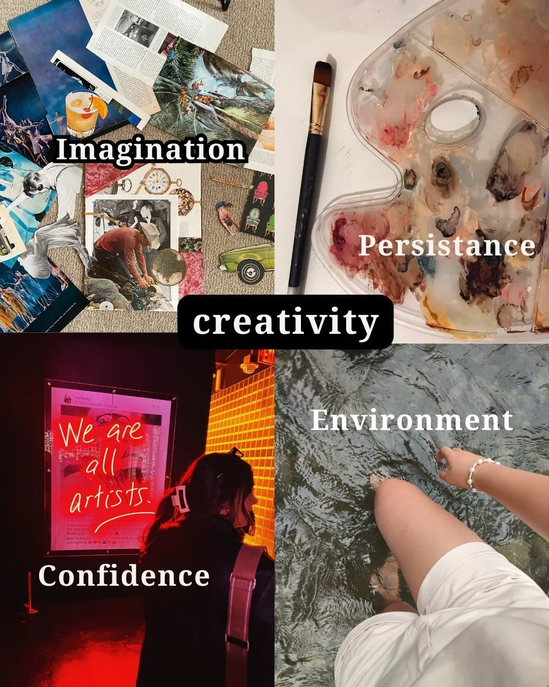 I know, creativity can feel like a weight. ⚖️

It&rsquo;s treated like a personality trait (that you either have or you don&rsquo;t) when it&rsquo;s really a muscle to be trained, and a skill to exercise. 

As the self-efficacy slide shows (look up p