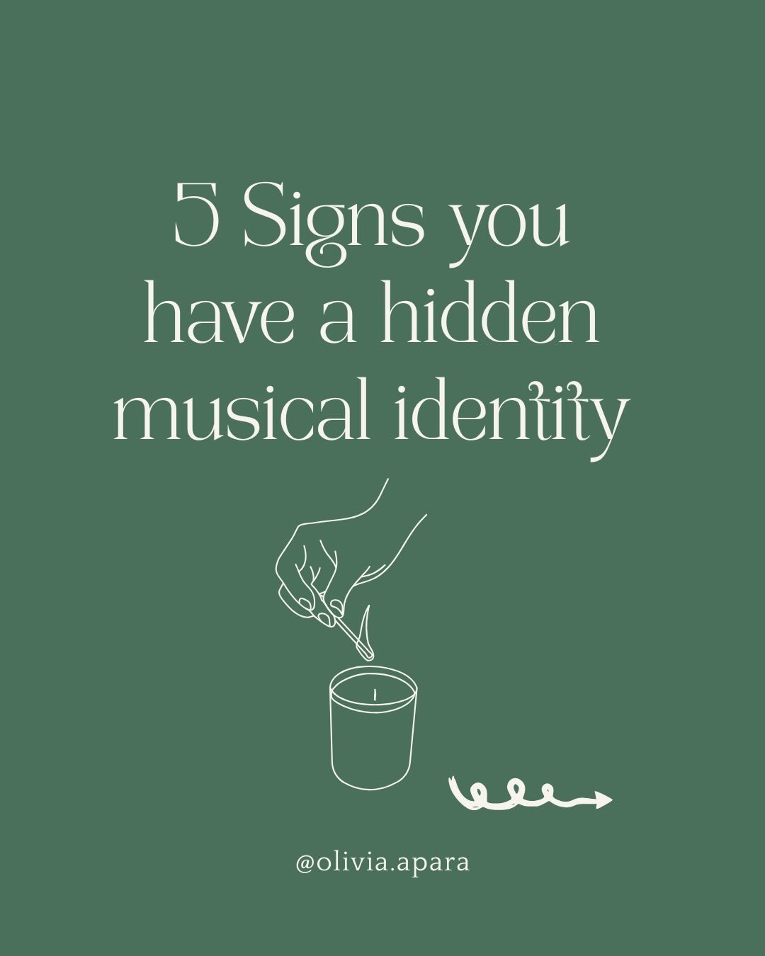An unrealized musical identity looks different for everyone. 

For some people it&rsquo;s the instrument gathering dust in the corner. For others it&rsquo;s never having played a thing- but music moves them in a way they could never explain. 

You mi