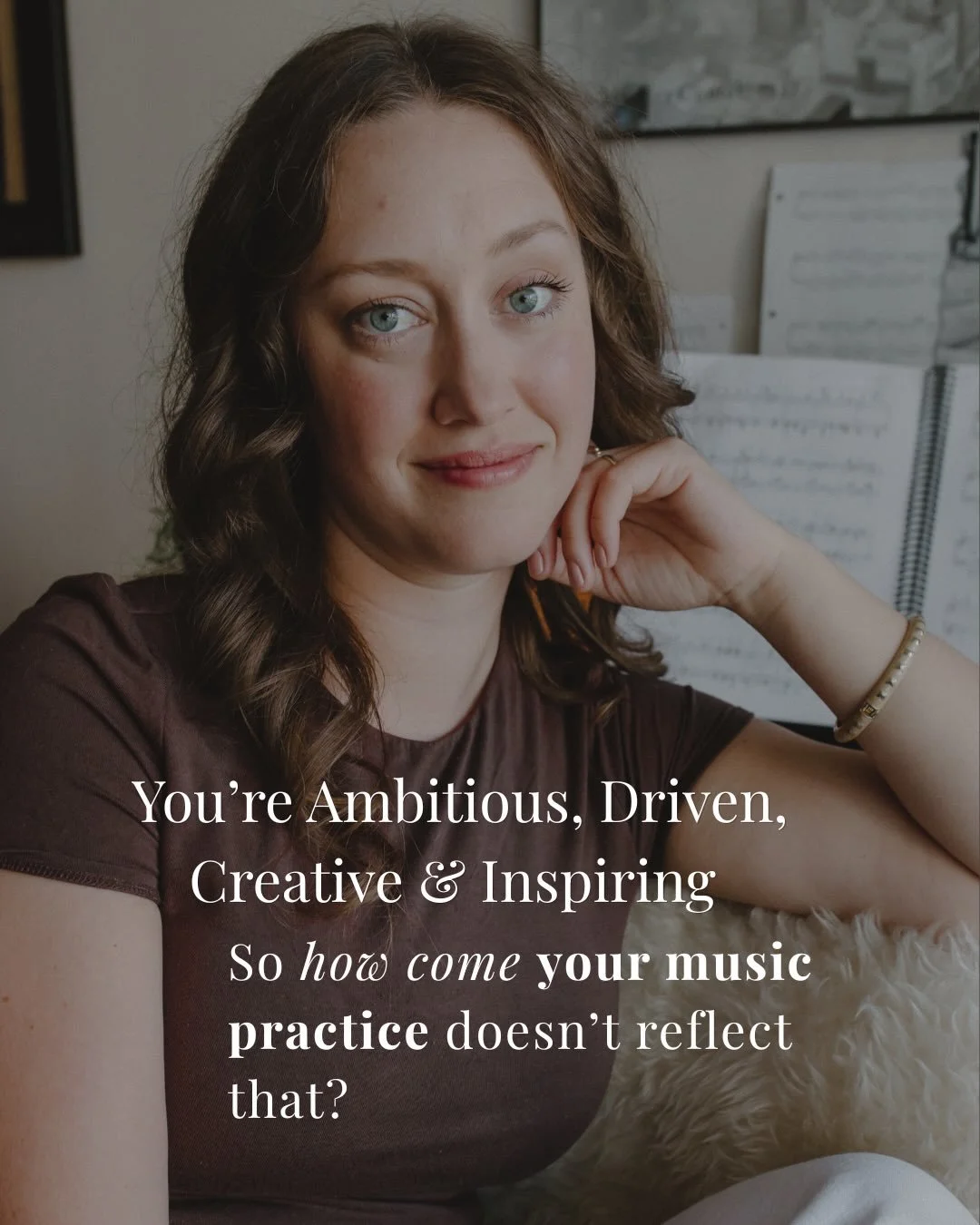 You deserve to be your own MUSE 🫶🏻
It&rsquo;s time to give your artistic and musical self a serious software update. 

The woman who has it together in every other area of her life, and then sits down at her instrument and completely shrinks or dis