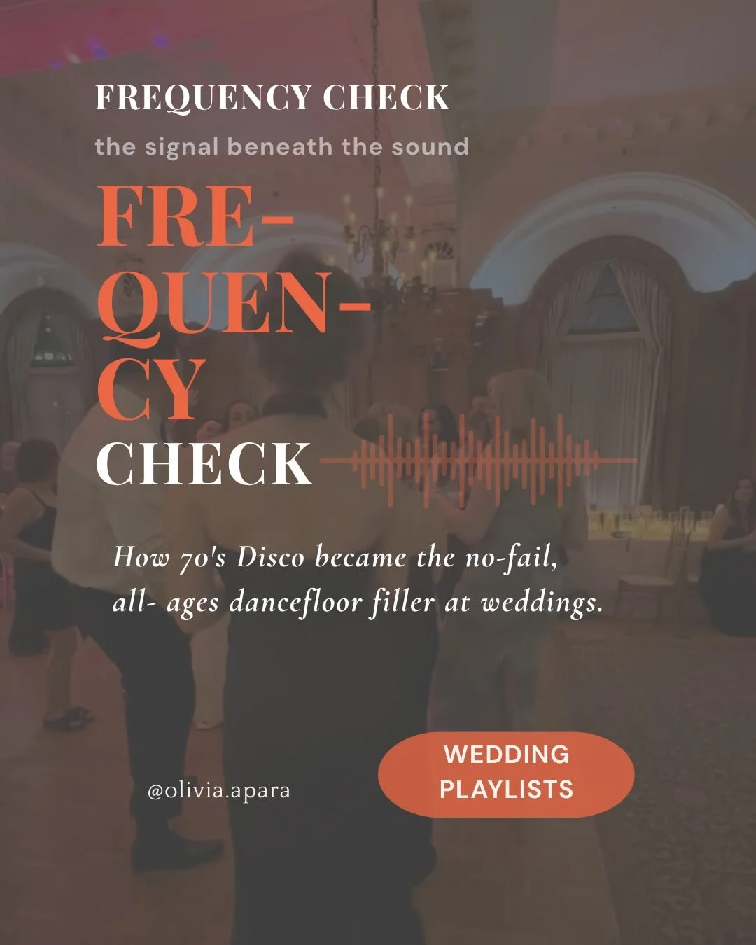 It was the first genre to play as soon as the dance floor opened at the last wedding I went to. 

It was heavily featured on my own wedding reception playlist. 

How can you go wrong with a little disco, a little &ldquo;getting down on it&rdquo;? A g