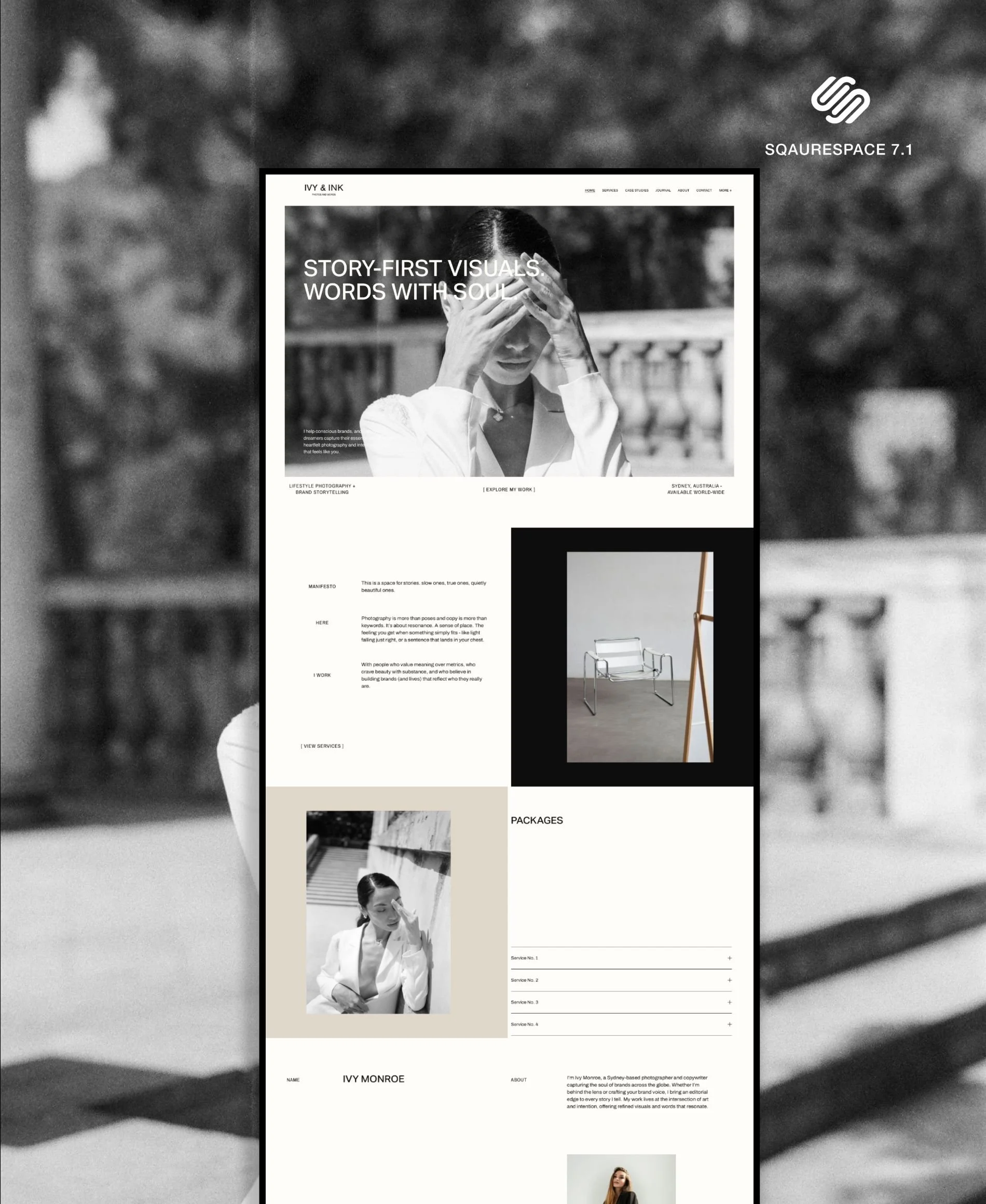 Ivy & Ink | Squarespace 7.1