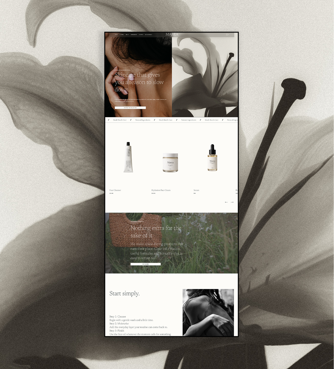 Marea | Squarespace Website Template