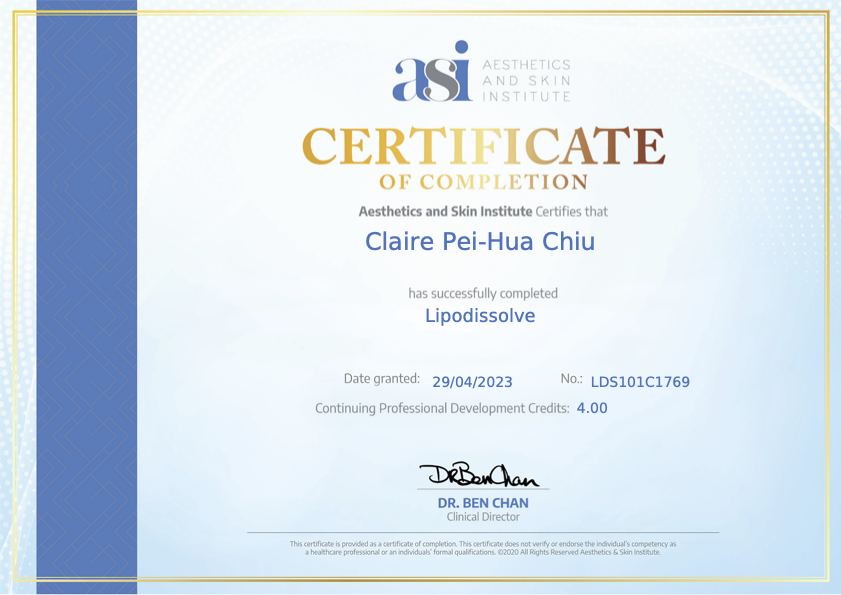CC ASI Lipodissolve certificate ASI.png