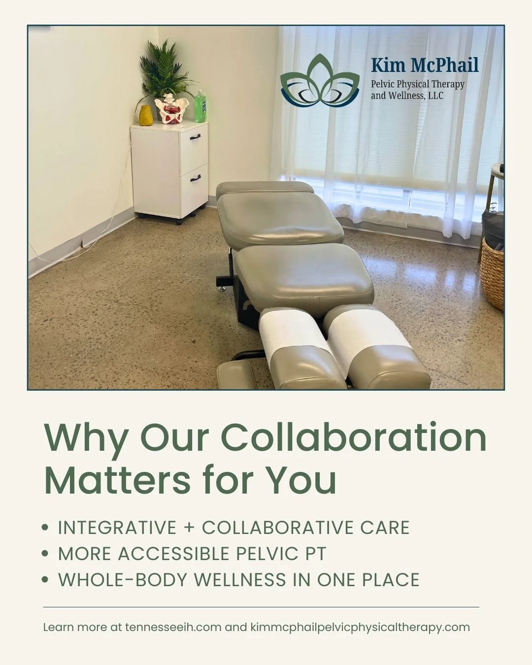 I&rsquo;m excited to officially be part of the @tennesseeihc  community! 🌿 I&rsquo;ll be seeing patients at TIH in Nashville on Mondays, offering pelvic floor PT that blends seamlessly into TIH&rsquo;s holistic approach.

210 25th Ave N, Ste 521, Na