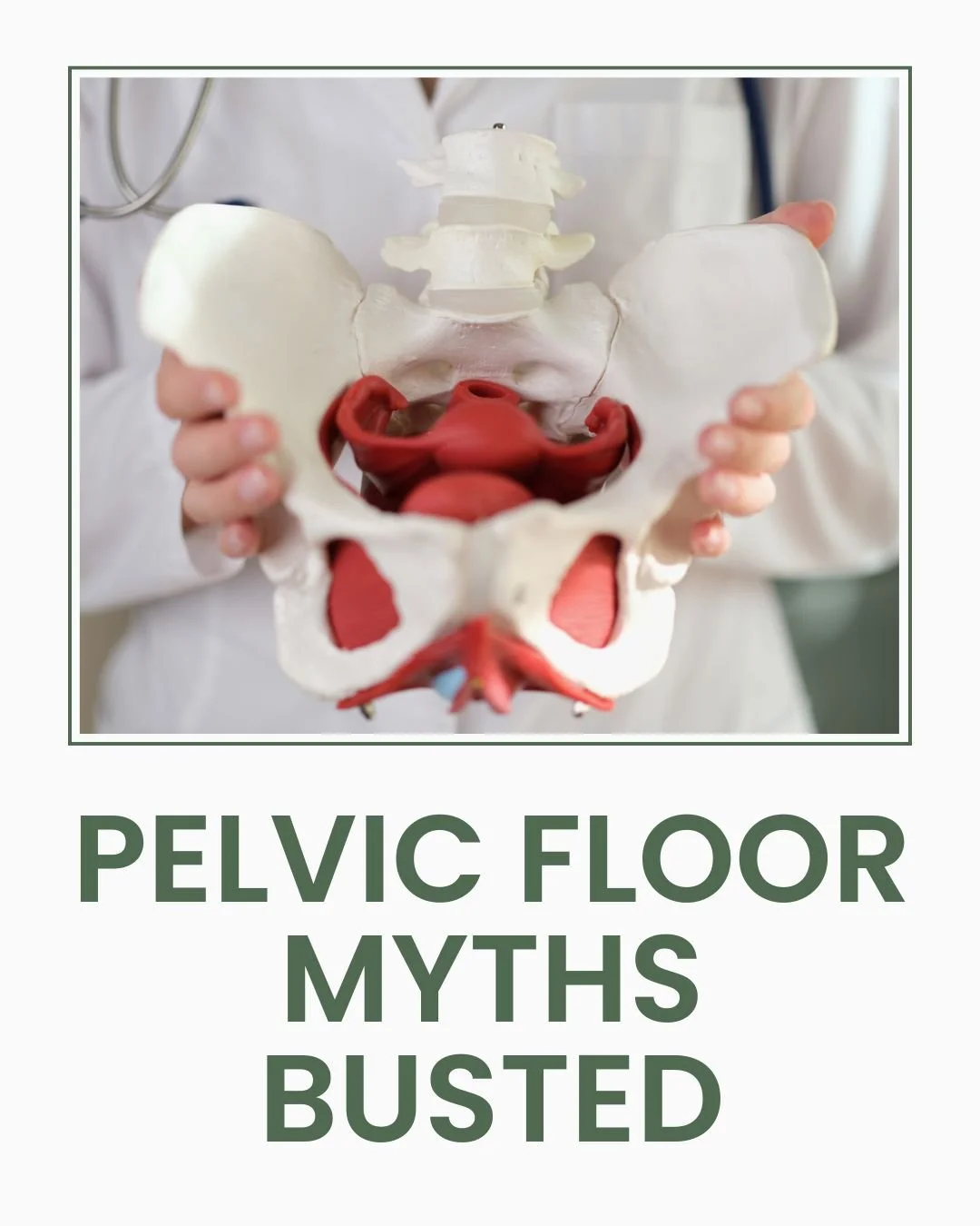 One of the most common myths I hear is that pelvic floor issues only happen after childbirth. Not true.

Pelvic floor dysfunction can affect:
- Women and men
- People of all ages
- Those dealing with back/hip pain, constipation, urinary issues, or ev