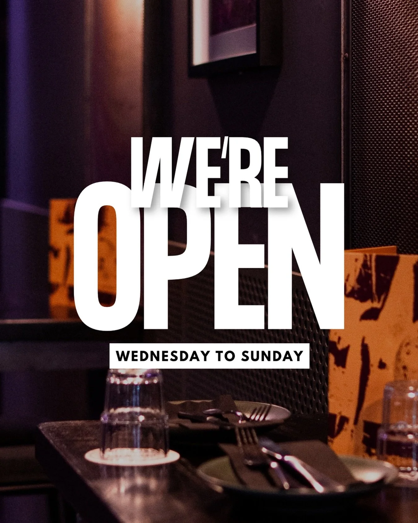 New Year, New Hours ✨

We&rsquo;re stepping into 2026 with fresh opening hours 🍸🍴

🕔 Wed &ndash; Thurs: 5pm till late
🕒 Fri &ndash; Sun: 3pm till late
🎧 DJs every Saturday from 8pm

More food, more cocktails, more late nights.
See you soon 🤍

#