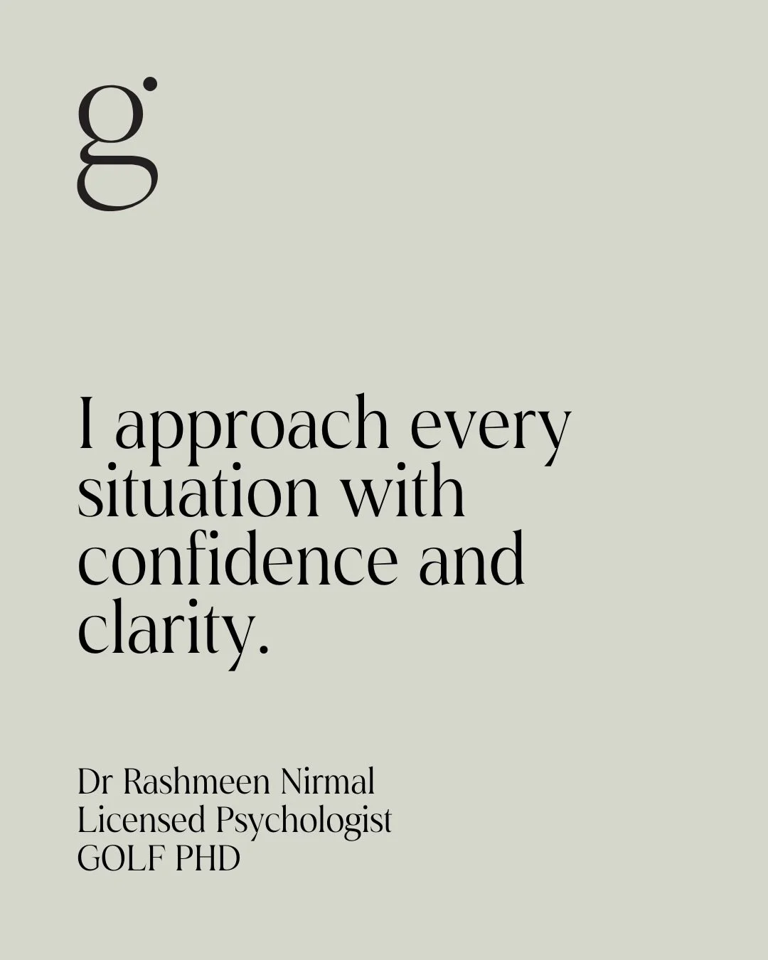 I am going to be posting daily golf mantras (as posts or in stories) that you can use for both on and off the golf course to help build your focus, attention, and self-belief (all things important for confidence). Feel free to save, share, screen sho
