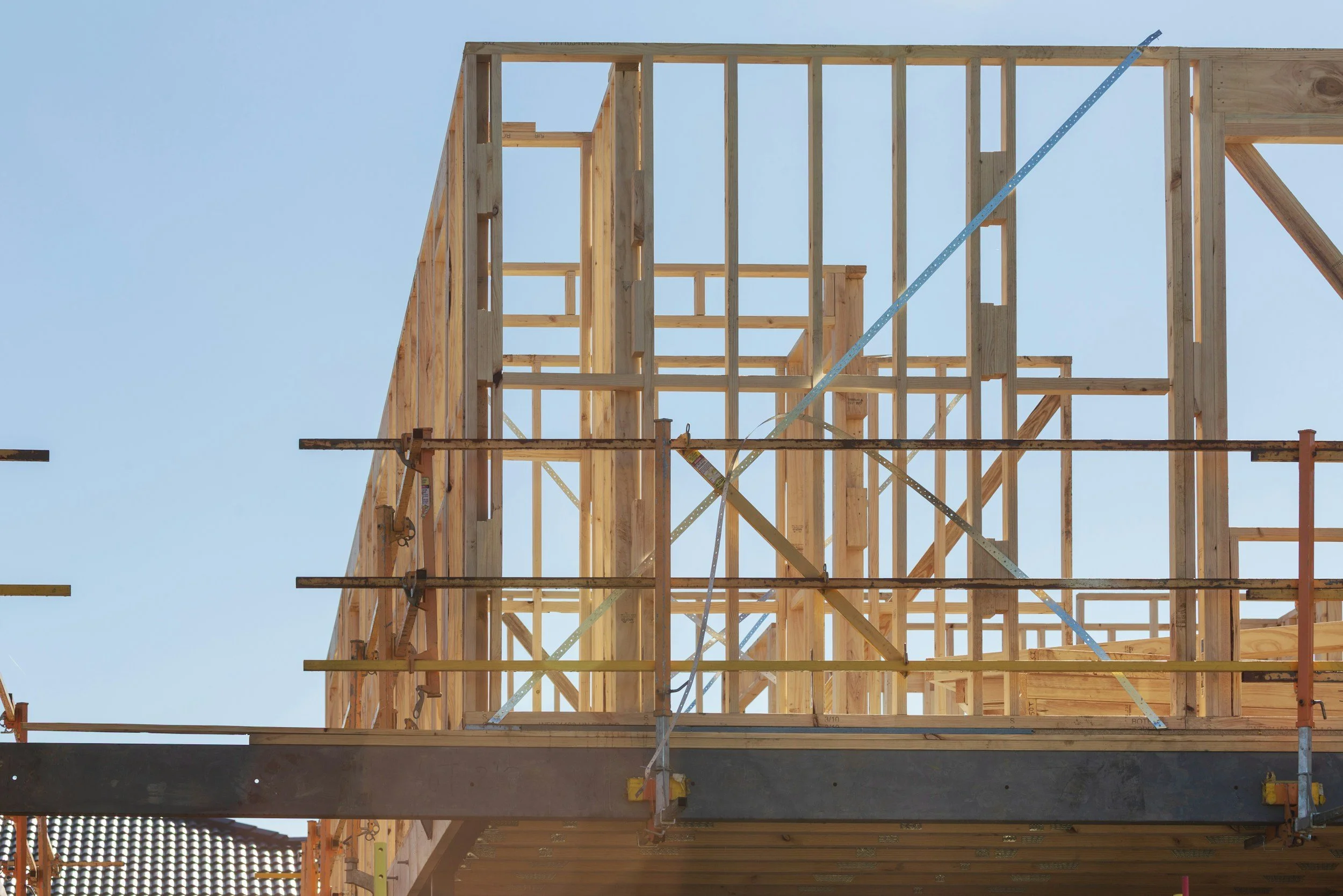 New build construction site