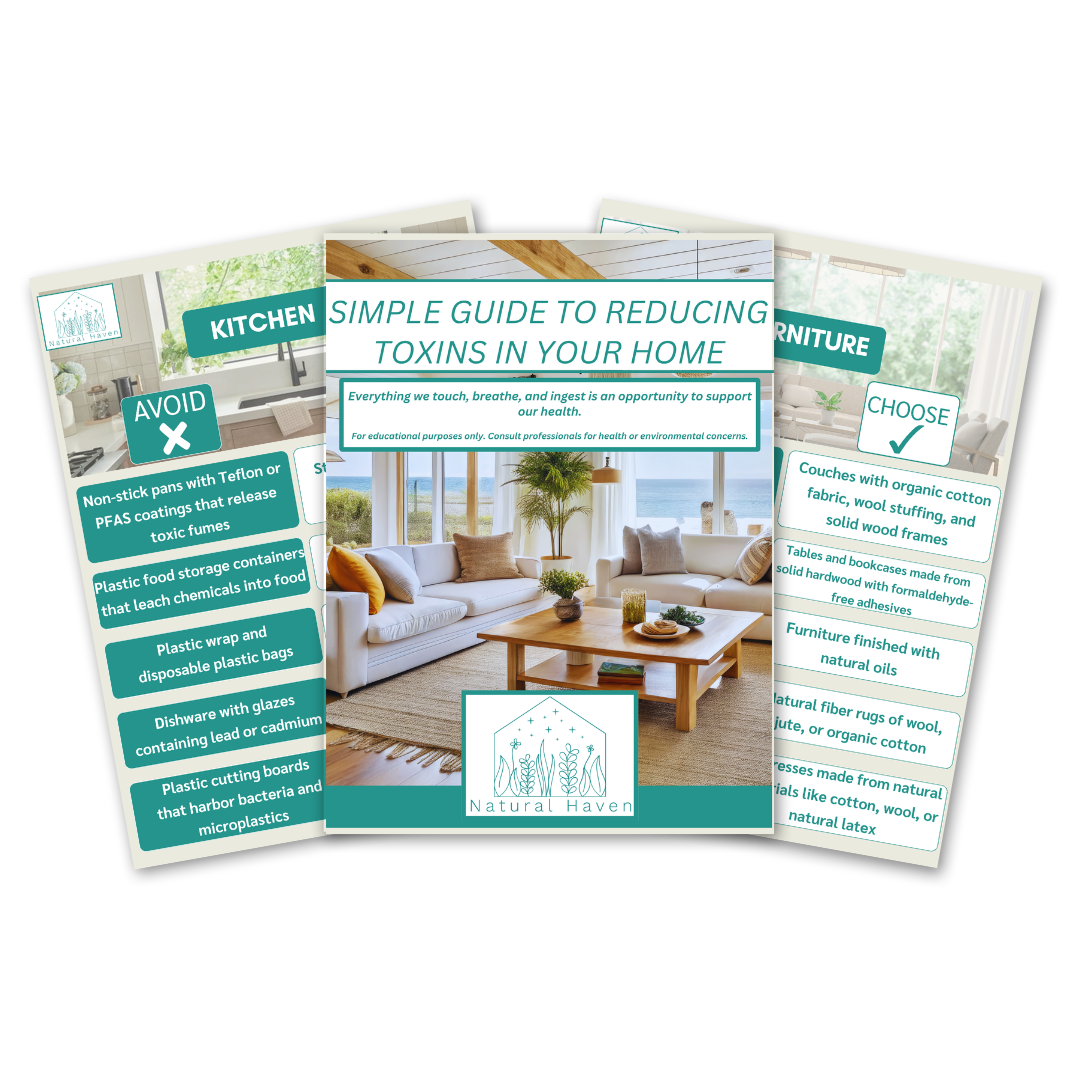 This guide to reducing toxins helps you target high priority material swaps to reduce your toxic exposure at home.