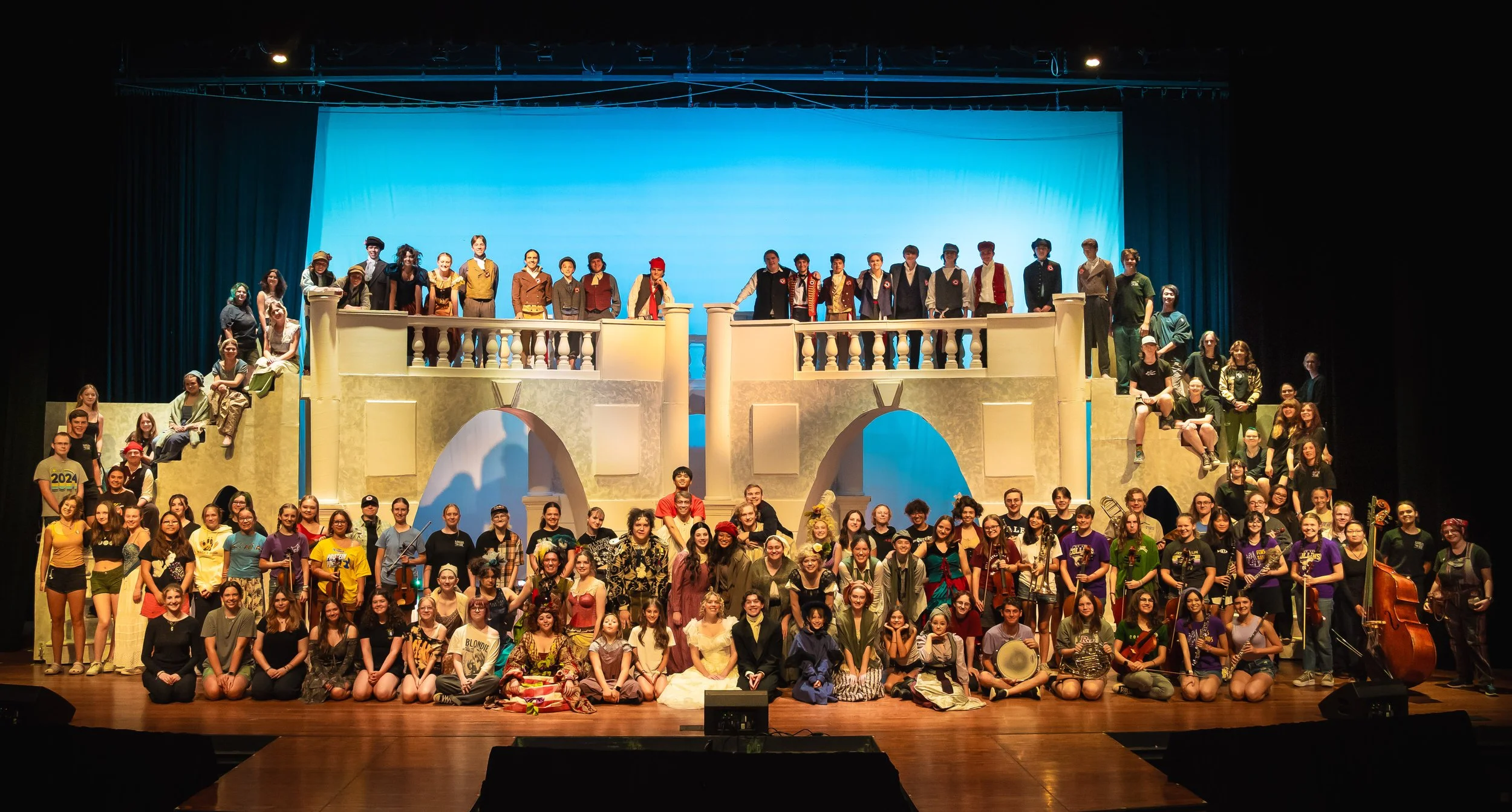 Fort Collins, Co - Cast and Crew Photo of a High School Production of "Les Miserable" - Nikon D3200 Camera