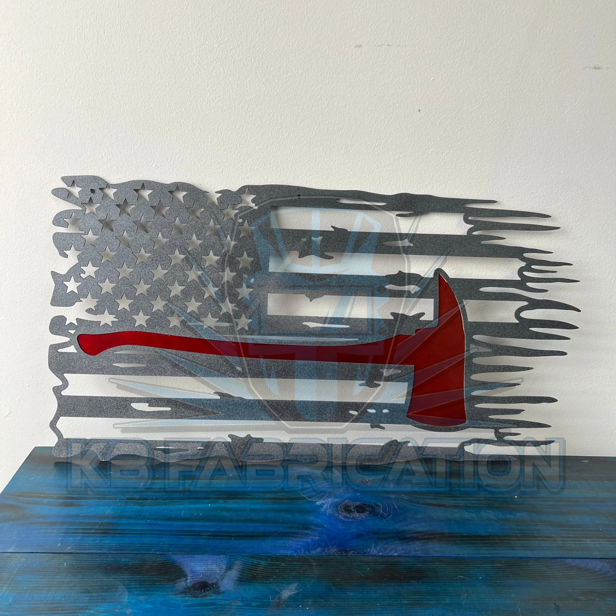Thin Red Line - Firefighter Axe Flag