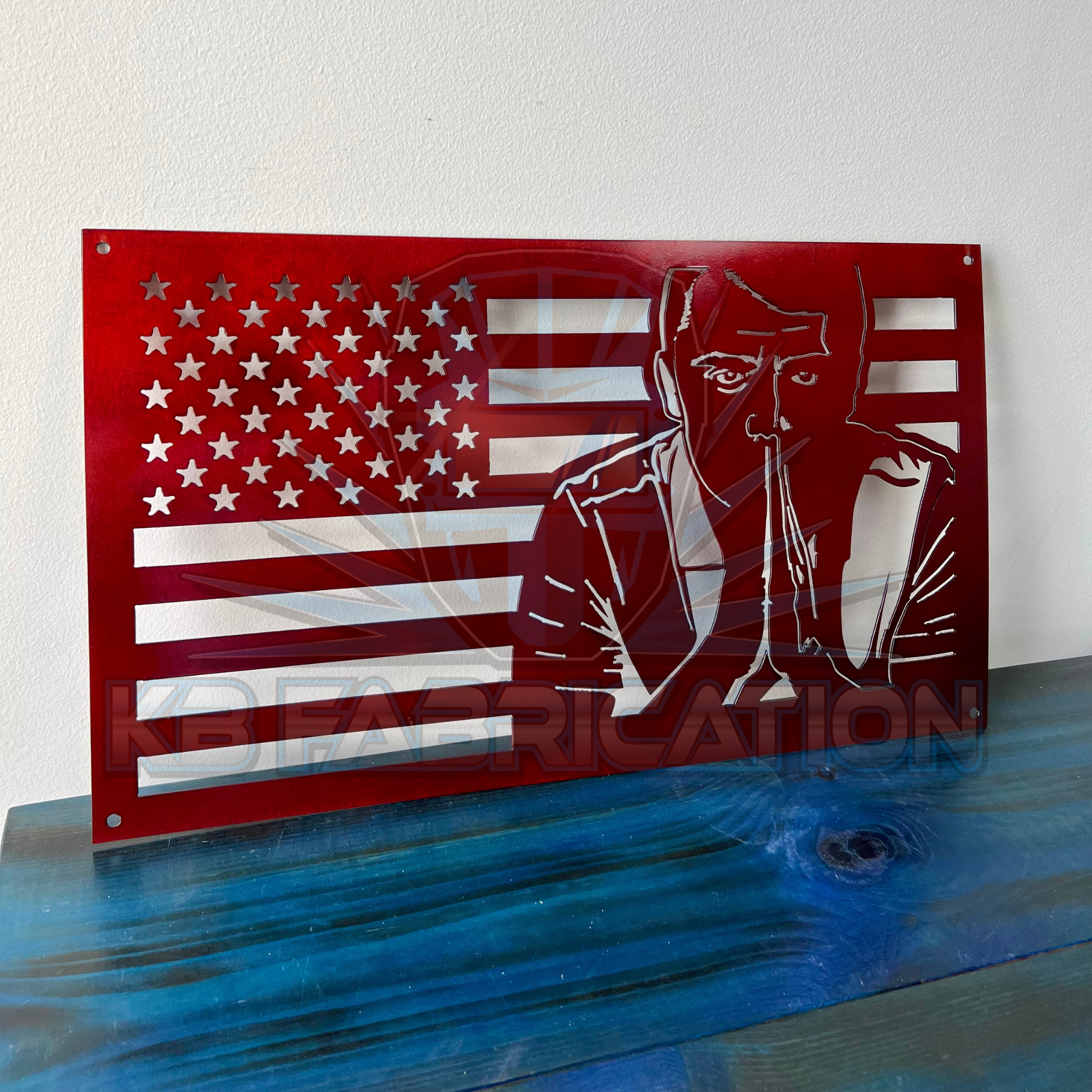 Charlie’s Flag | Patriotic Metal Wall Art | American Flag Decor