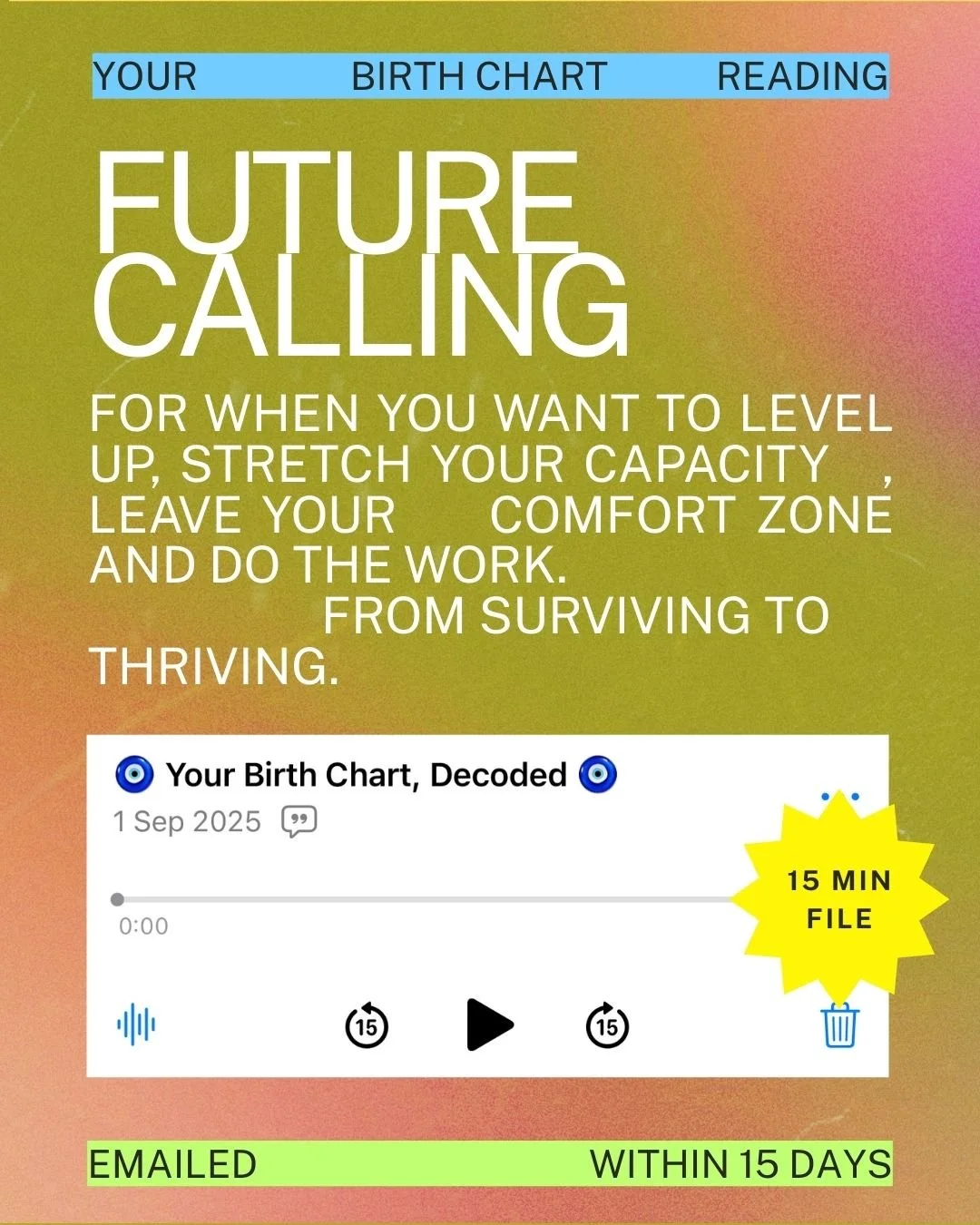 Future Calling: 15 Minute Voice Memo