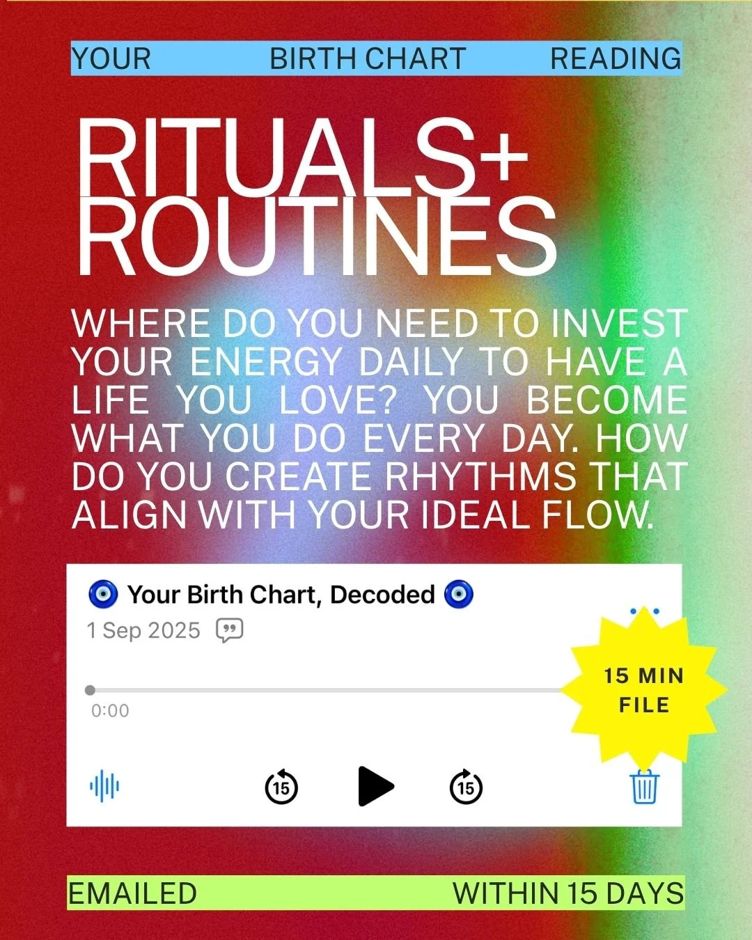 Rituals and Routines: 15 Minute Voice Memo Reading