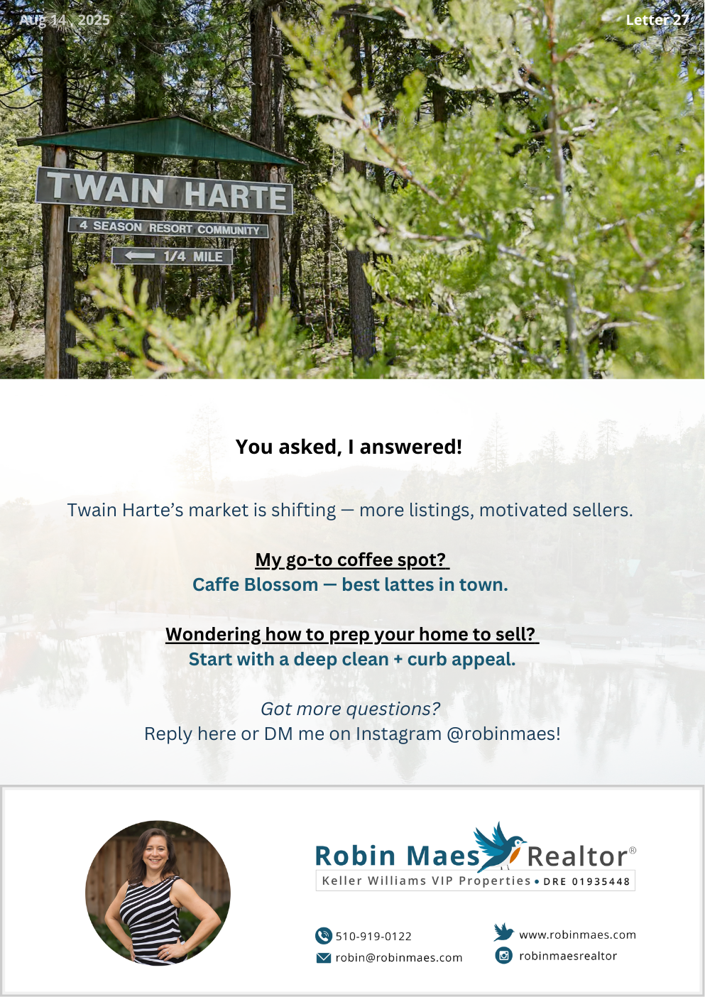 August Newsletter #27 - 08/14/25