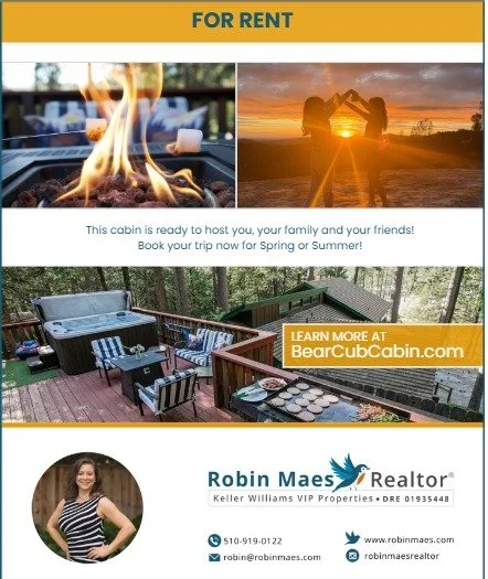 Bear Cub Cabin &ndash; For Rent

Planning a Spring or Summer getaway in Twain Harte? 🌲☀️

The Bear Cub Cabin is ready to host you, your family, and your friends for a relaxing mountain escape.

Picture evenings by the fire pit, mornings on the deck 