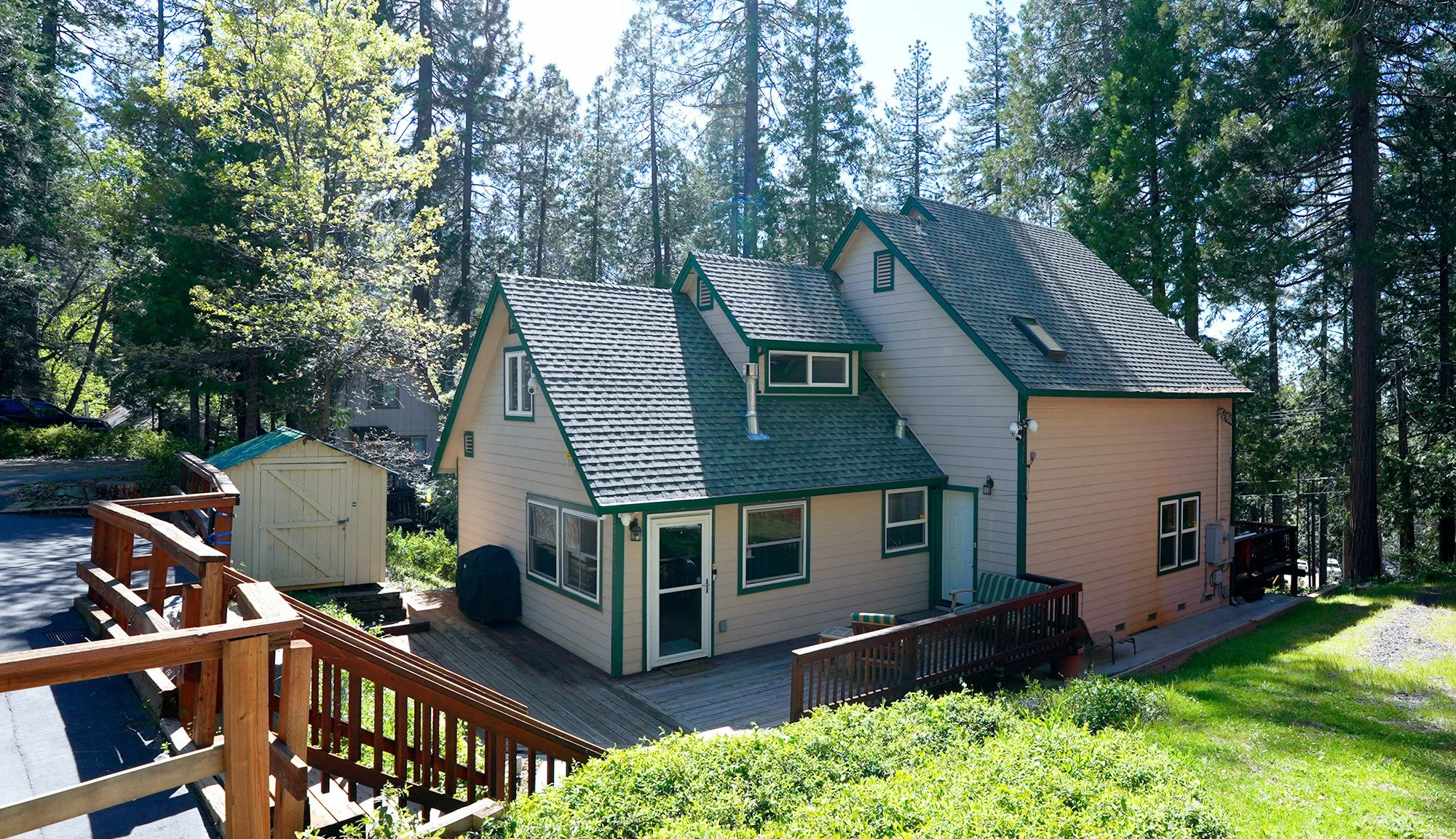 This cabin for sale at 22912 Sierra Drive, Twain Harte, CA is unique, beautiful and full of life.

Nestled among the pines in Twain Harte, this inviting mountain retreat offers a lifestyle of ease, connection, and belonging, anchored by a coveted Twa