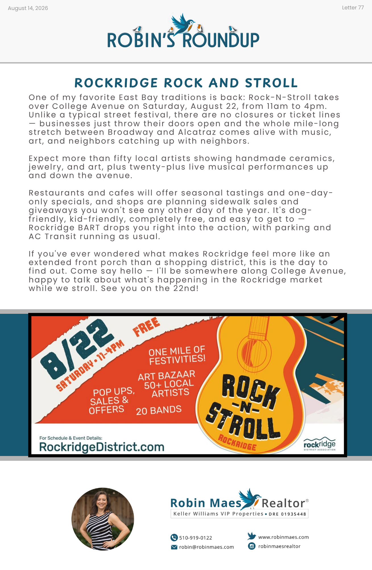 August Newsletter #77 - 08/14/26