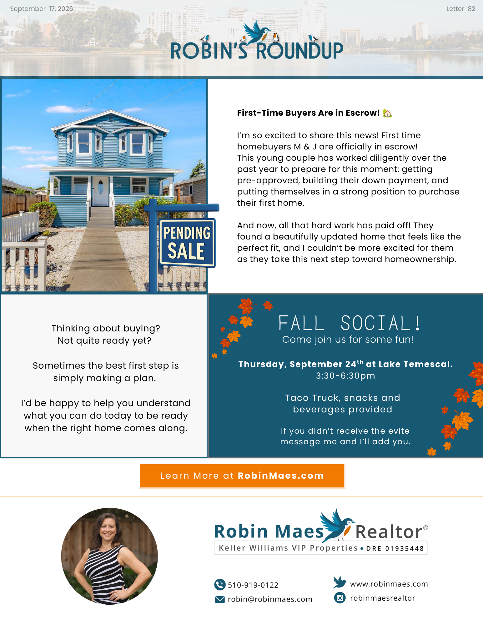 September Newsletter #82 - 09/17/26