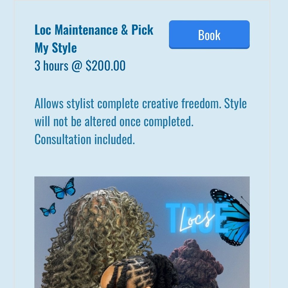 For my indecisive clients 🫶🏾
If you do not book a &ldquo;pick my style&rdquo; appointment I will no longer be able to assist in selecting a style. Happy Booking 🦋