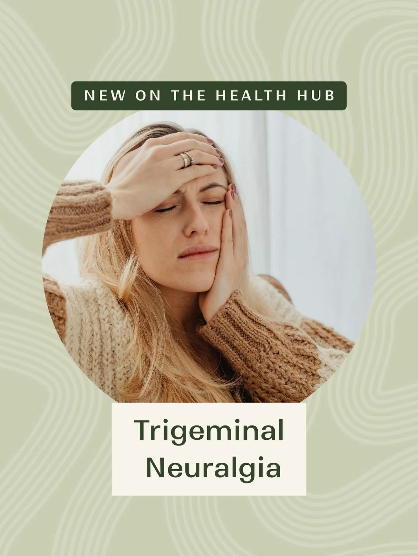 TRIGEMINAL NEURALGIA
 
If you know this name, you probably know someone who has experienced this or you are experiencing it yourself? 
If so, I really feel for you as it’s a horrible condition to live with. 
Read the full article from Kate La