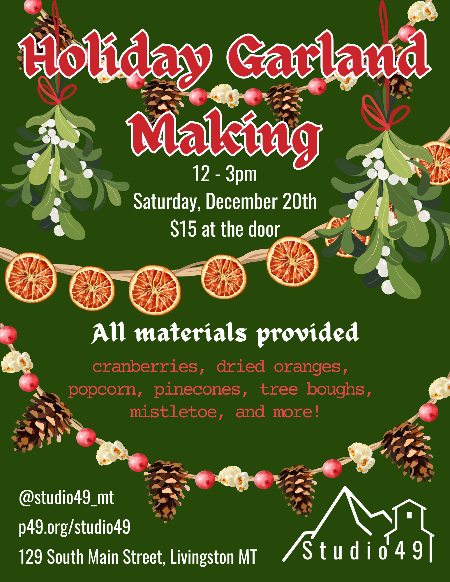 Holiday Garland Making