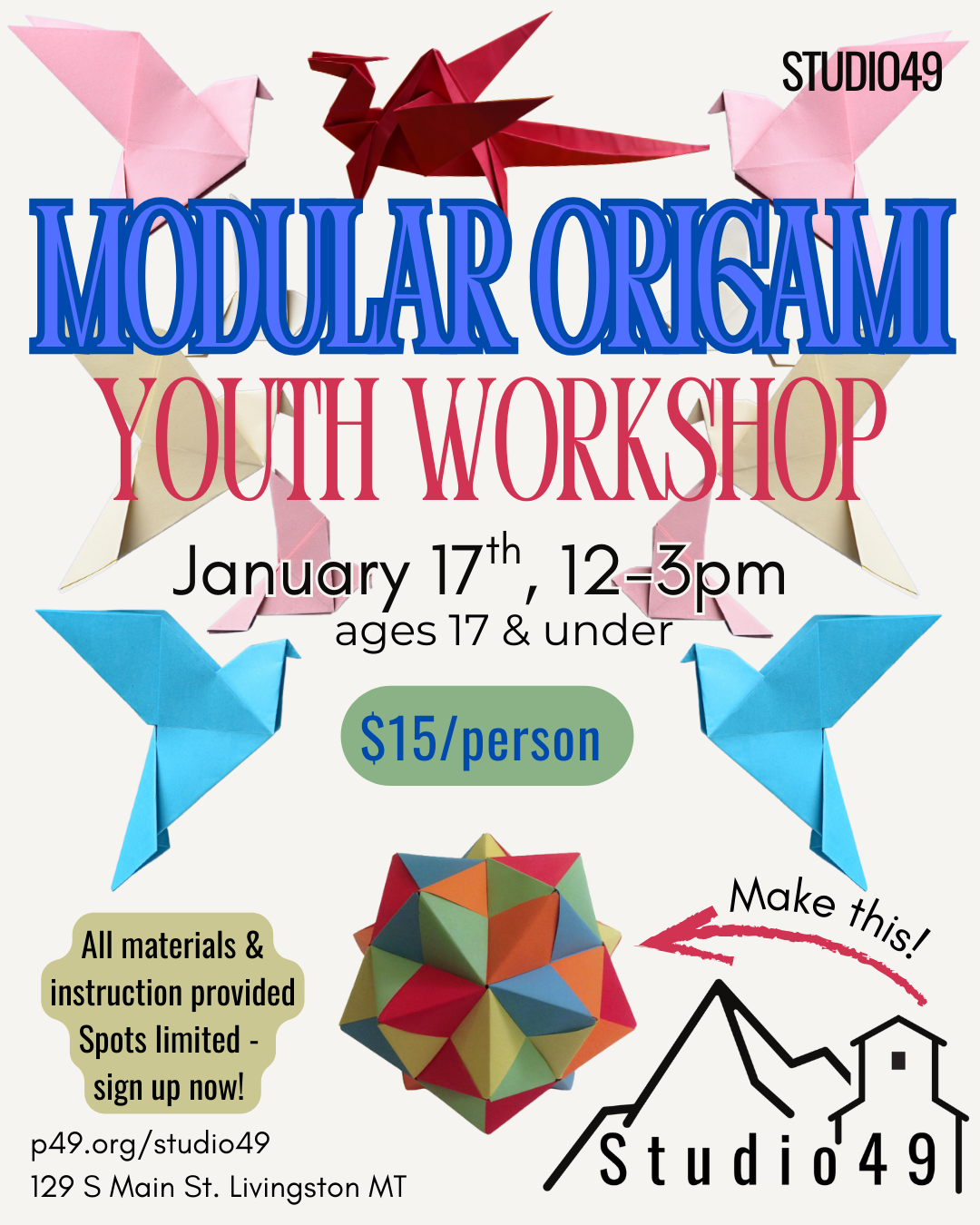 Modular Origami Youth Workshop