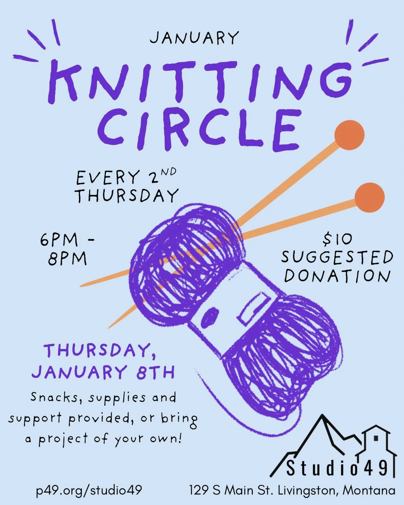 📣NEW REGULAR EVENT ALERT📣
Join us this Thursday evening for our first monthly Knitting Circle hosted by the knitting queen herself @sonia.bornemann 

Bring your own project or use any of our community needles, hooks, and yarn on hand. 

All hand cr