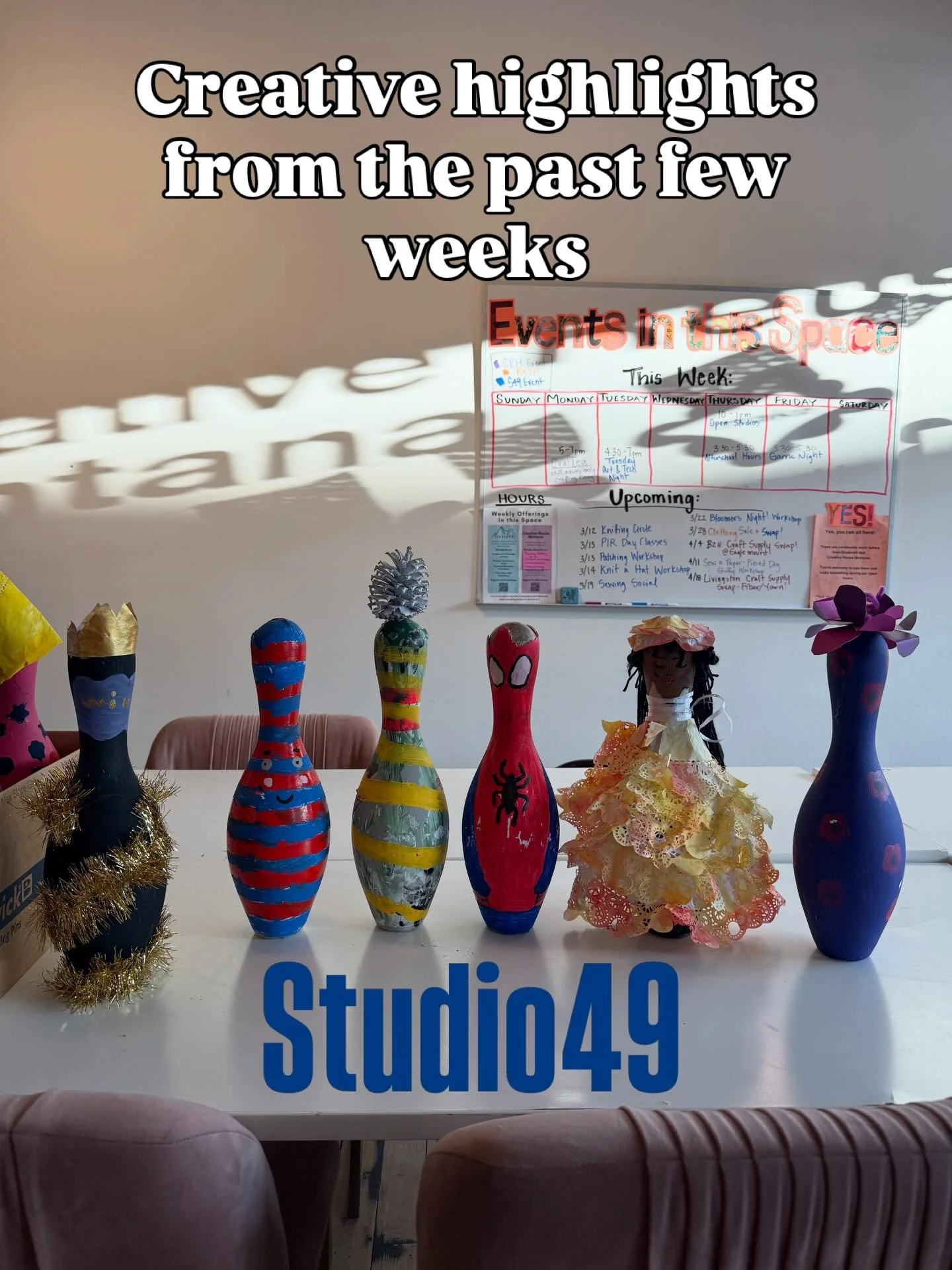 It&rsquo;s awesome to see the creativity unleash itself in this space as we dial in our focus. We have so many talented individuals through our doors every week! 

Can&rsquo;t wait to see what they create next!