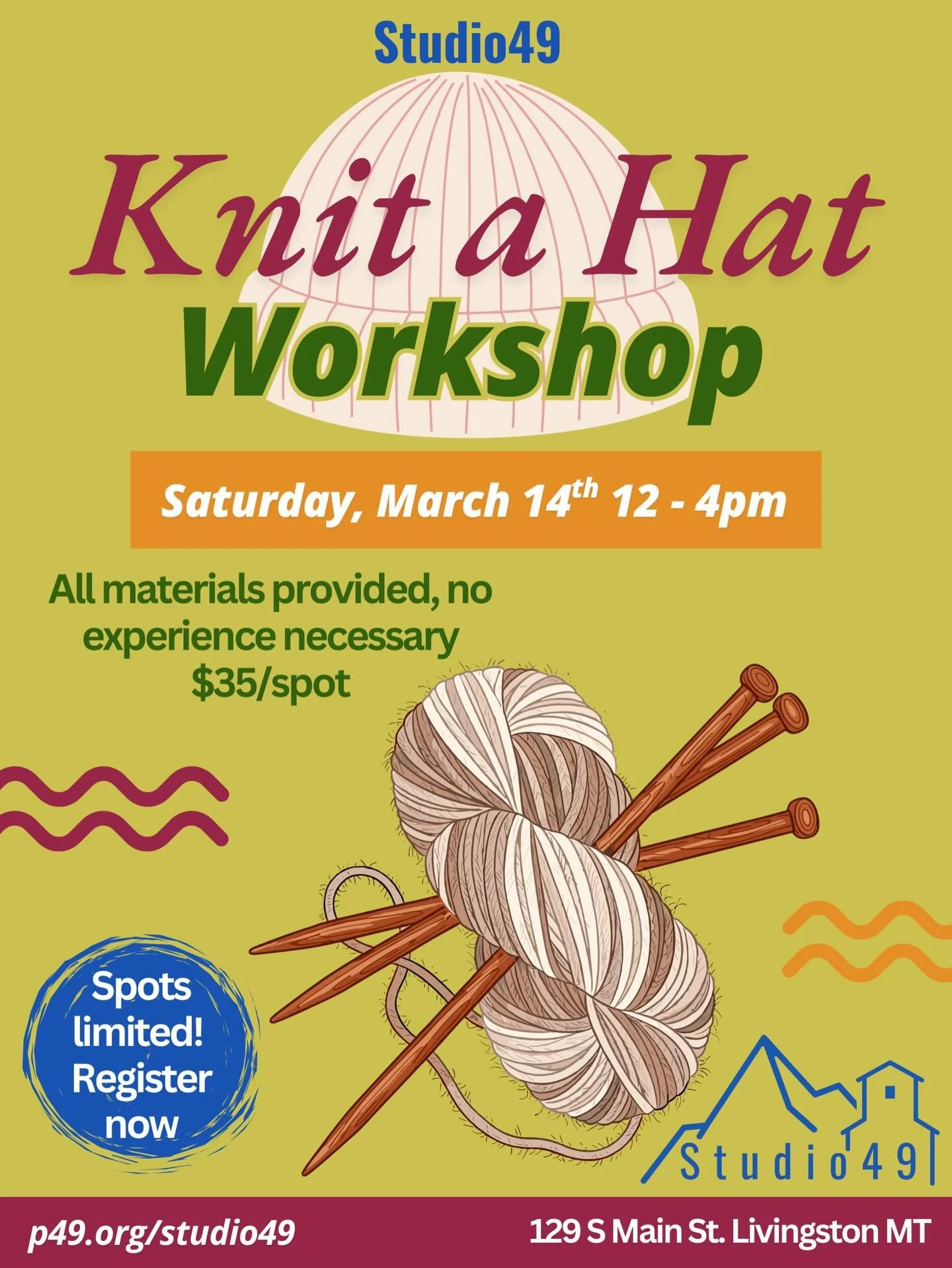 Also this next week we are offering a 🧶 knit a hat workshop with our beloved knit &amp; crochet wizard Sonia! 

This class is open to all ages, material will be provided, and we can&rsquo;t wait to see you there! 

Saturday the 14th, 12-4pm

Link in