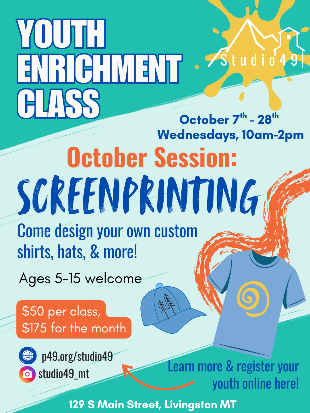 Youth Enrichment: October Session