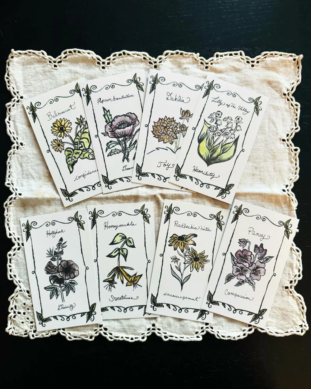 Sibyl of the Flora botanical affirmation cards — Primrose Apothecary