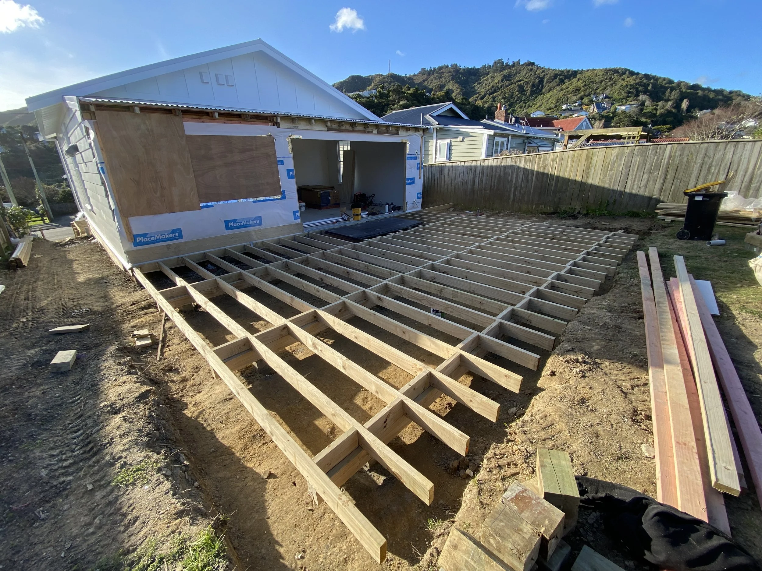 Before deck extension Ngaio Wellington Keen Builders