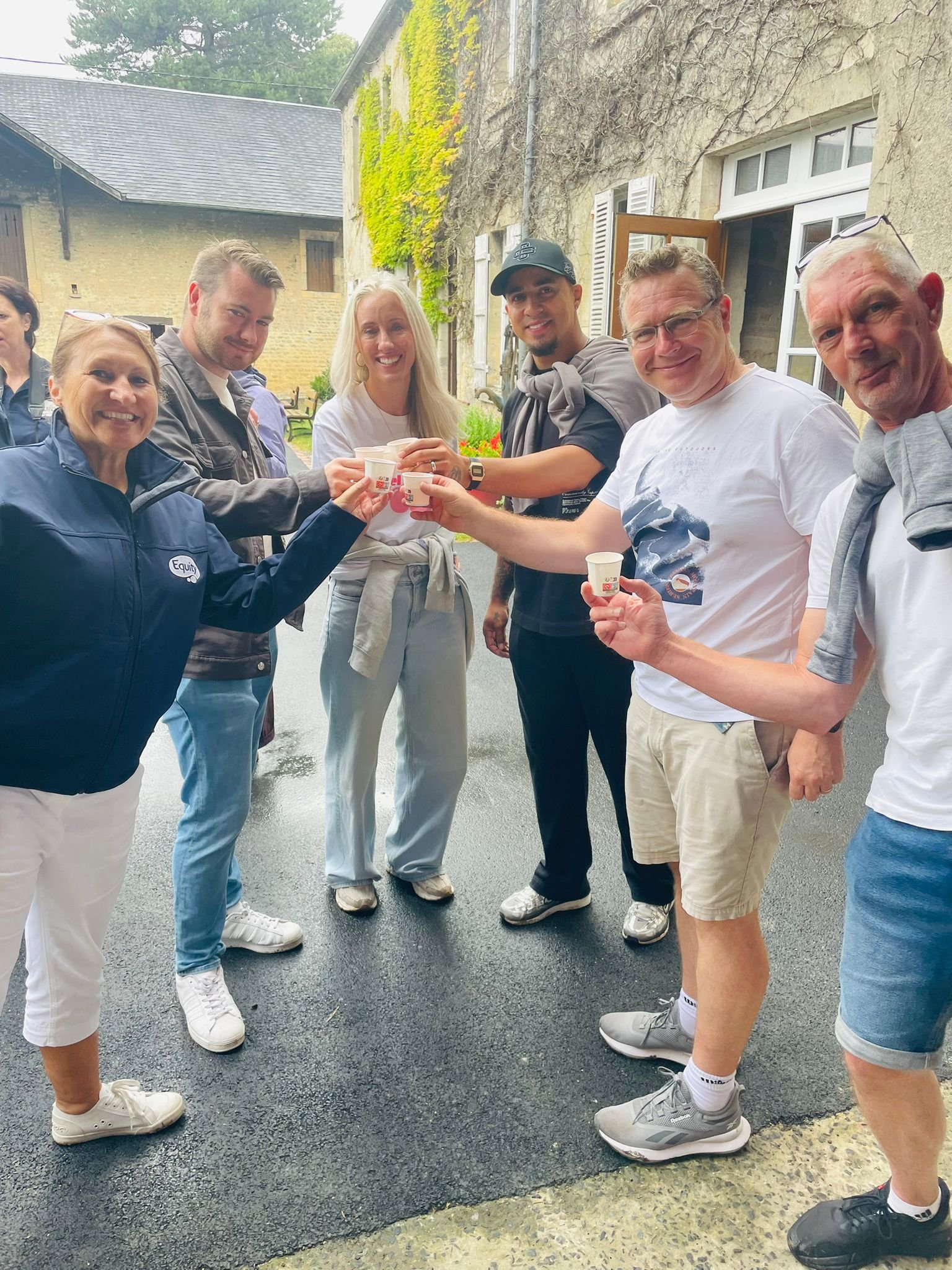 Toasting new friendships