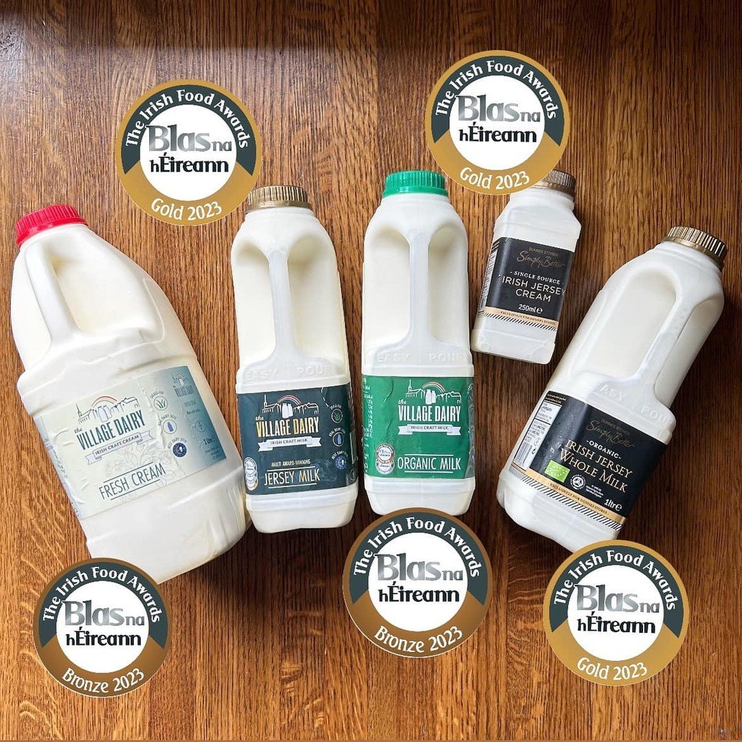 Say hello to The Village Dairy! This family-run dairy in Killeshin, Co. Laois, offer award-winning milk and cream products, including jersey and organic varieties. Experience the richness and quality of locally sourced dairy at its finest. 

Cheers t