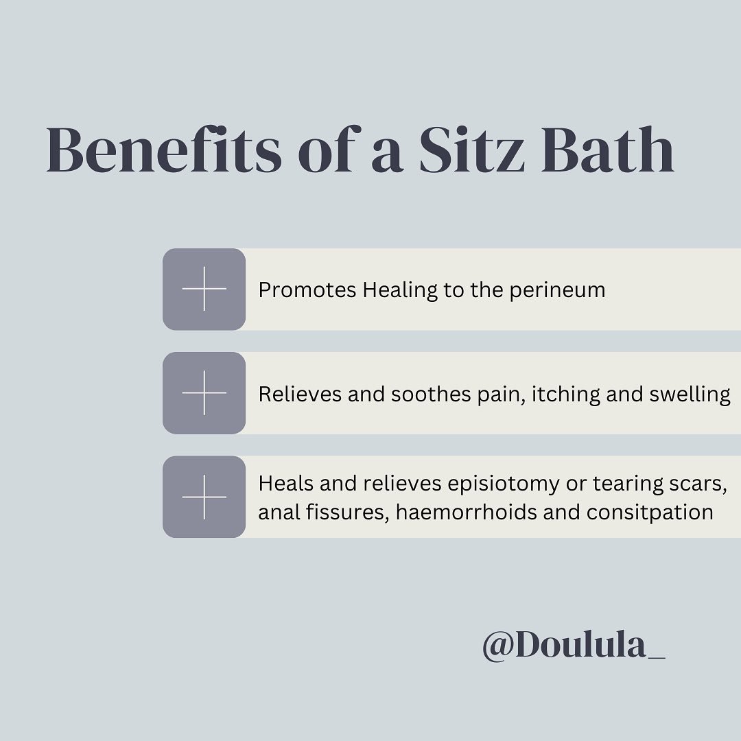 Did you know about the benefits of a Sitz Bath? 

Having regular Sitz Baths can be incredible for your recovery Postpartum. They also provide a great opportunity for you to take a moment to breathe and care for yourself. 

#sitzbath #doulula #postpar