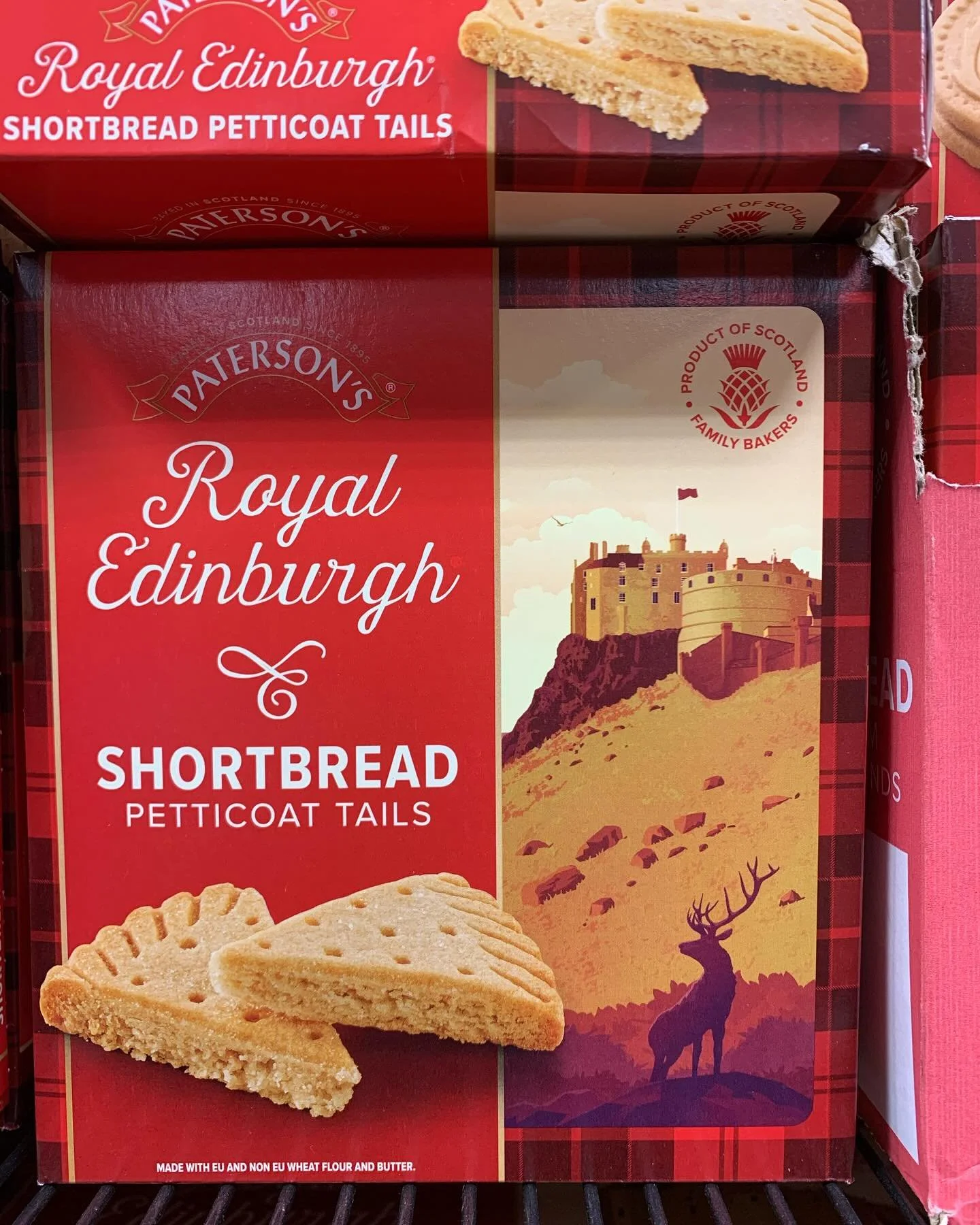 Very exciting to see my Edinburgh Castle illustration which was commissioned for the  Paterson&rsquo;s Royal Edinburgh biscuit packaging range on shelves in B&amp;M!