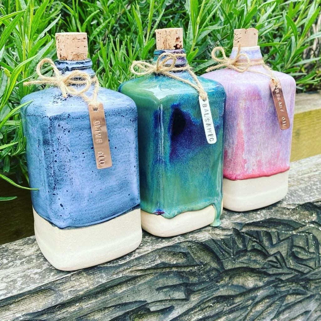 Oil Bottles adventures with clay