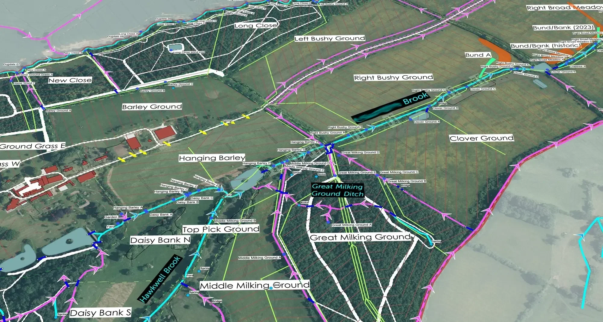 Estate infrastructure survey by Anthony Pelly, a Cotswolds estate