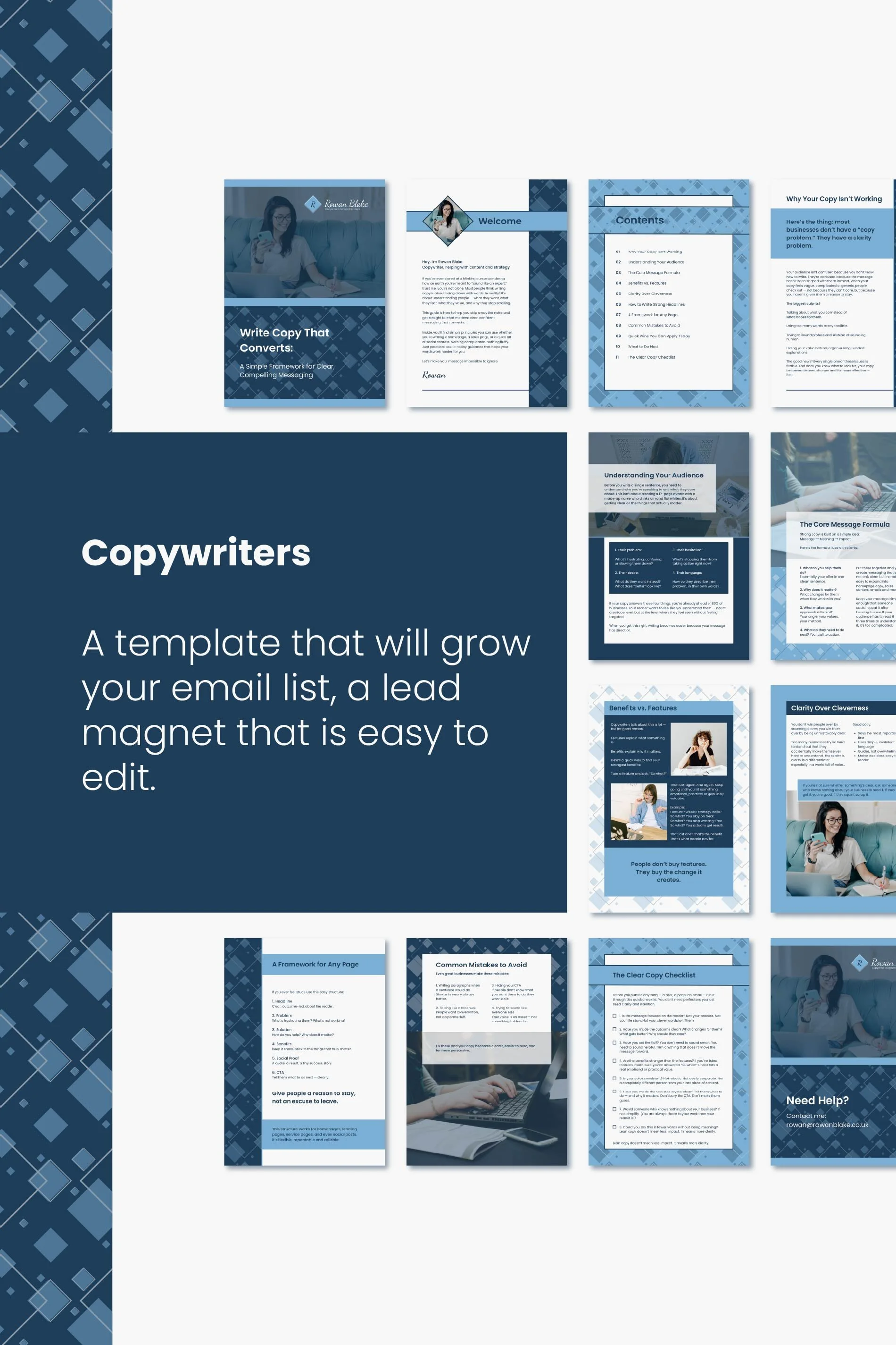 Lead Magnet Template for Copywriters (Canva Editable)