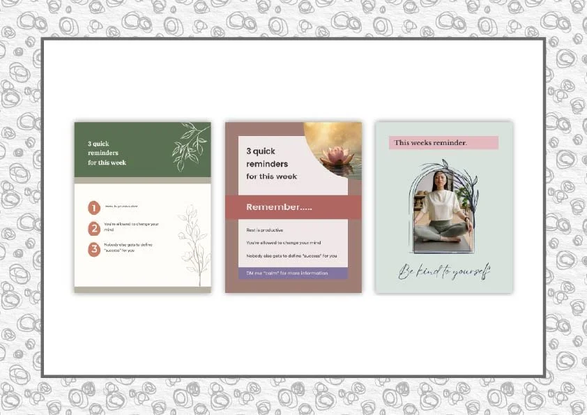 Three of the featured templates available to download