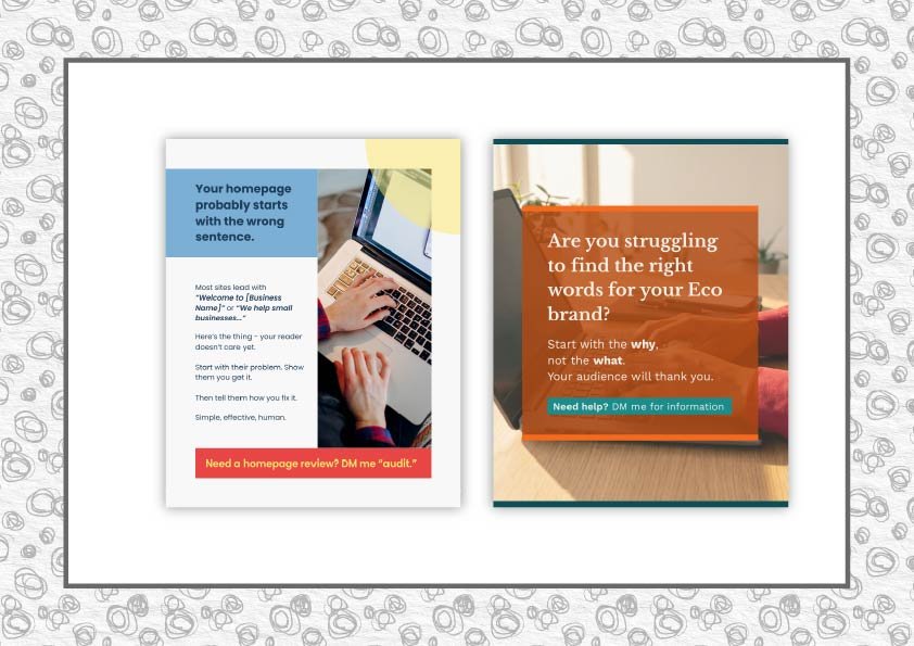 Two of the featured templates available to download