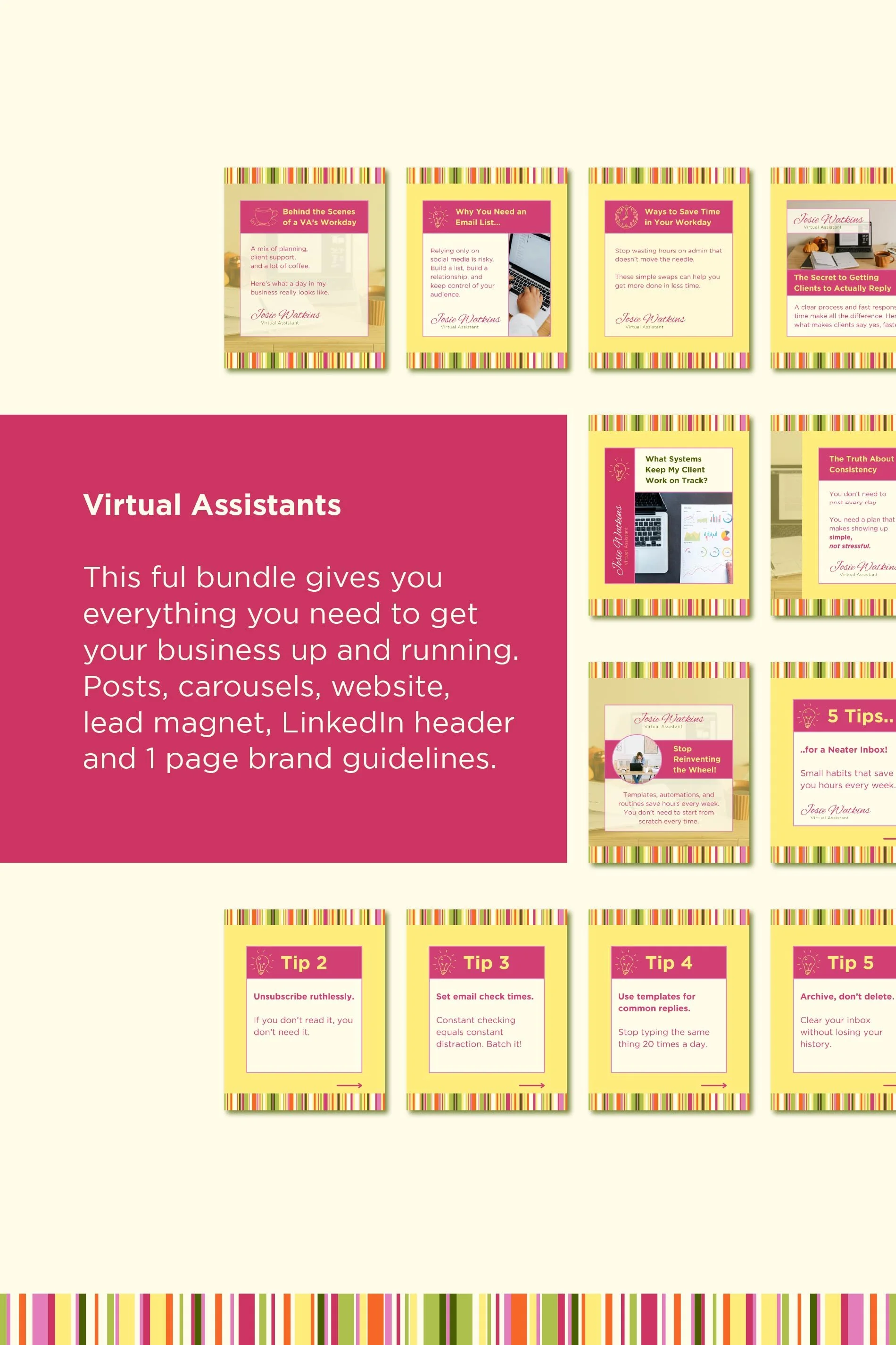 Complete Virtual Assistant Canva Bundle